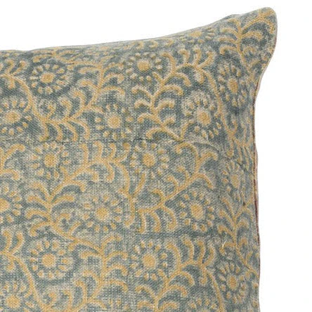 Kochin Teal Mustard Pillow - Image 3