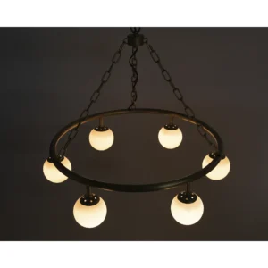 Modena Chandelier | Small | Metal with Brass Finish - Image 1