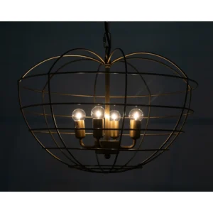 Mo Pendant | Metal with Brass Finish - Image 1