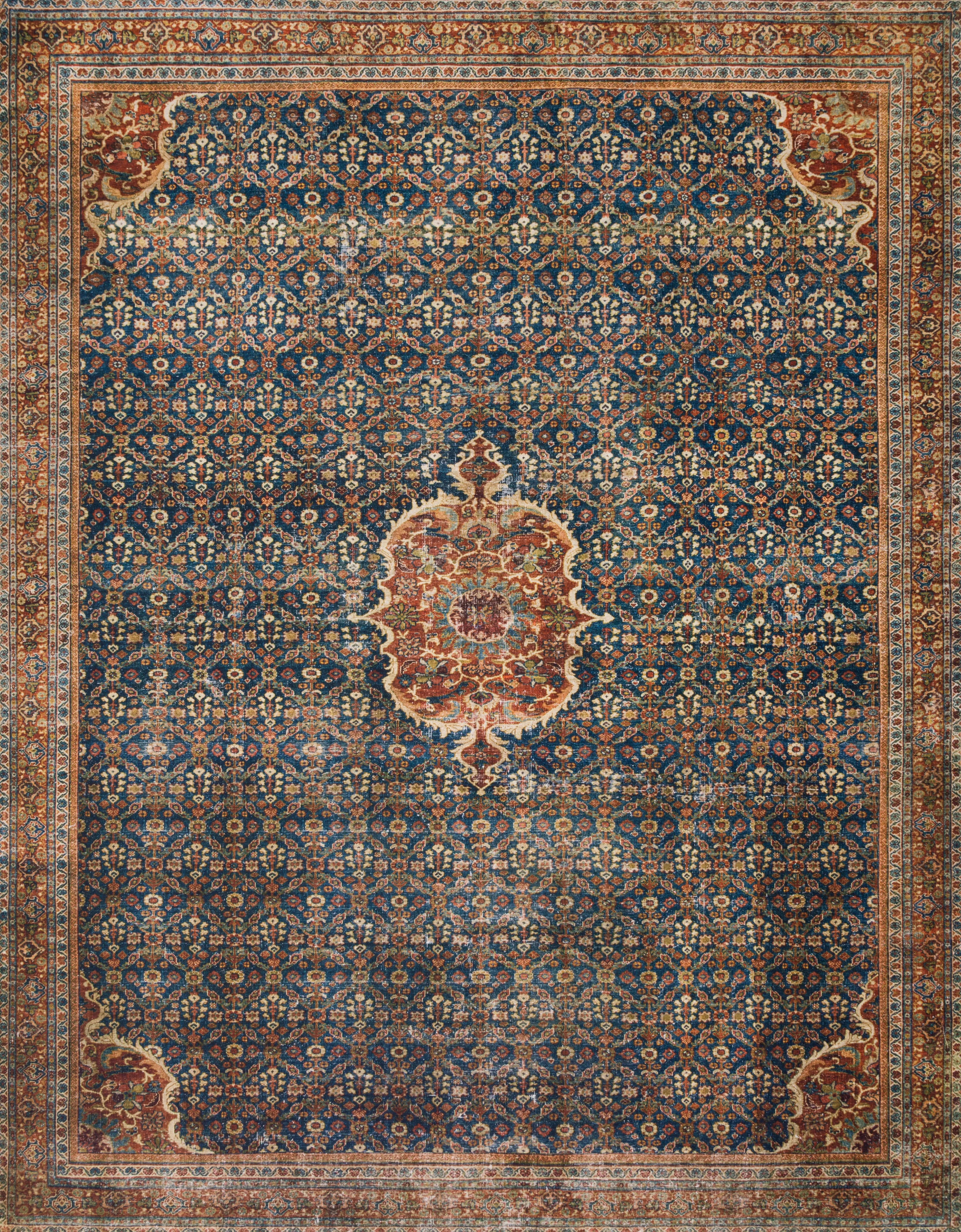 Loloi II | Layla Collection | Cobalt Blue / Spice | LAY-09 - Image 1