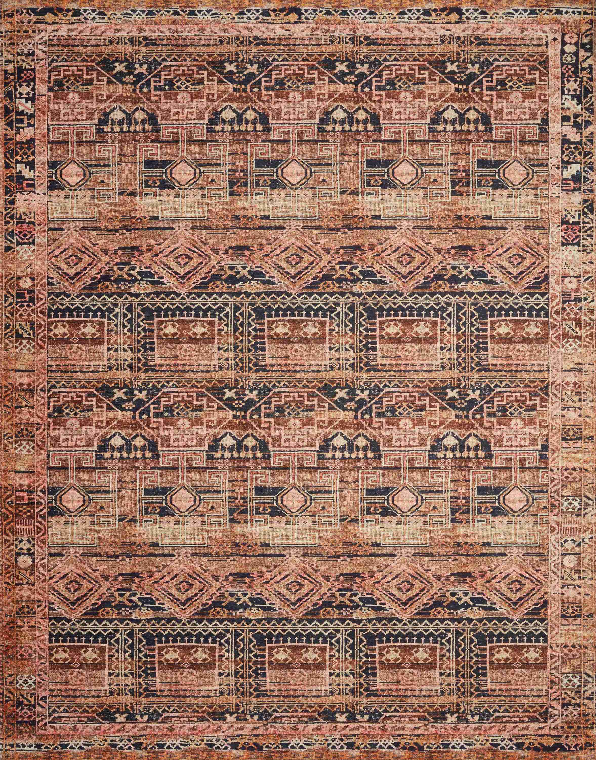 Loloi II | Layla Collection | Mocha / Blush | LAY-14 - Image 1