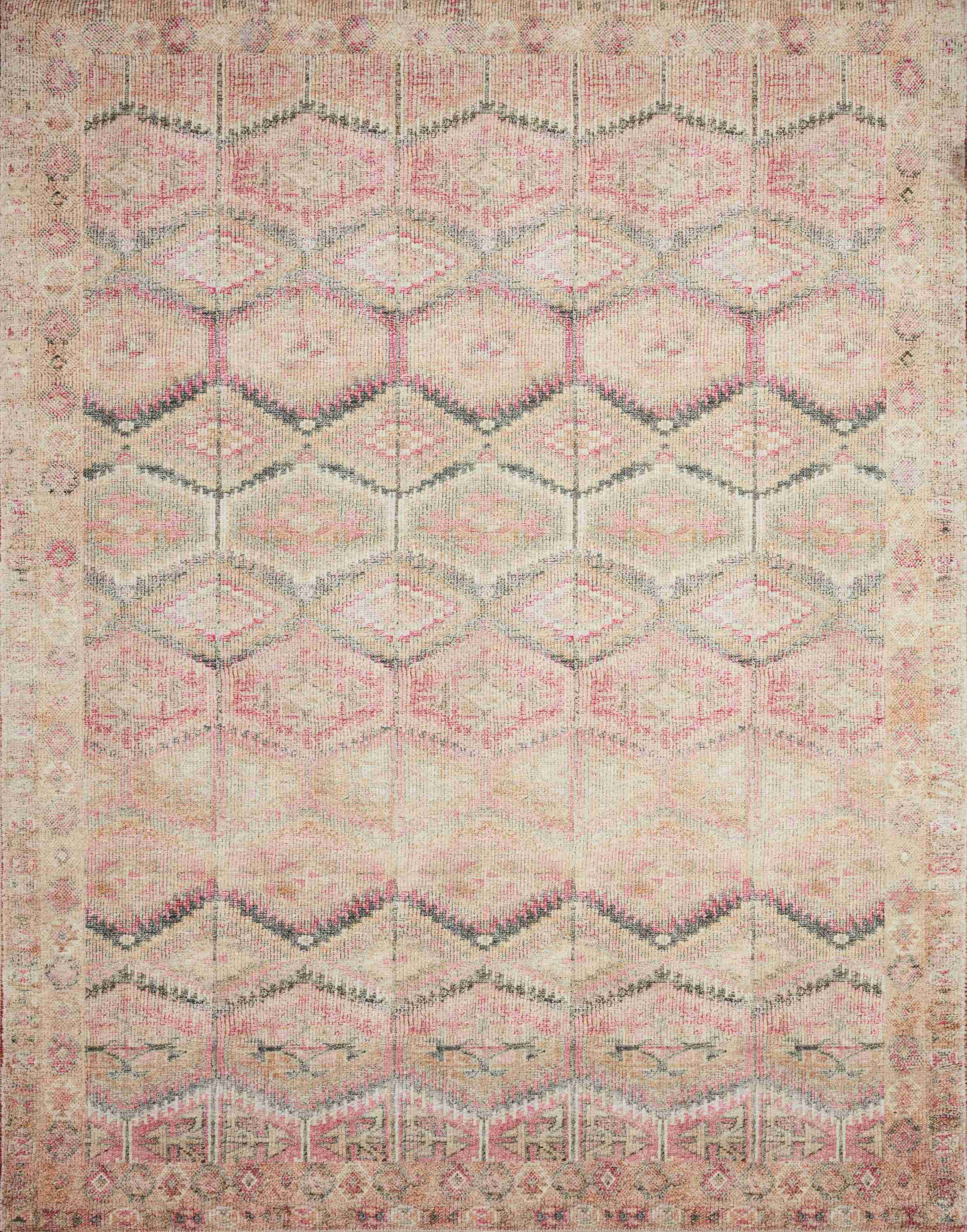 Loloi II | Layla Collection | Pink / Lagoon | LAY-17 - Image 1