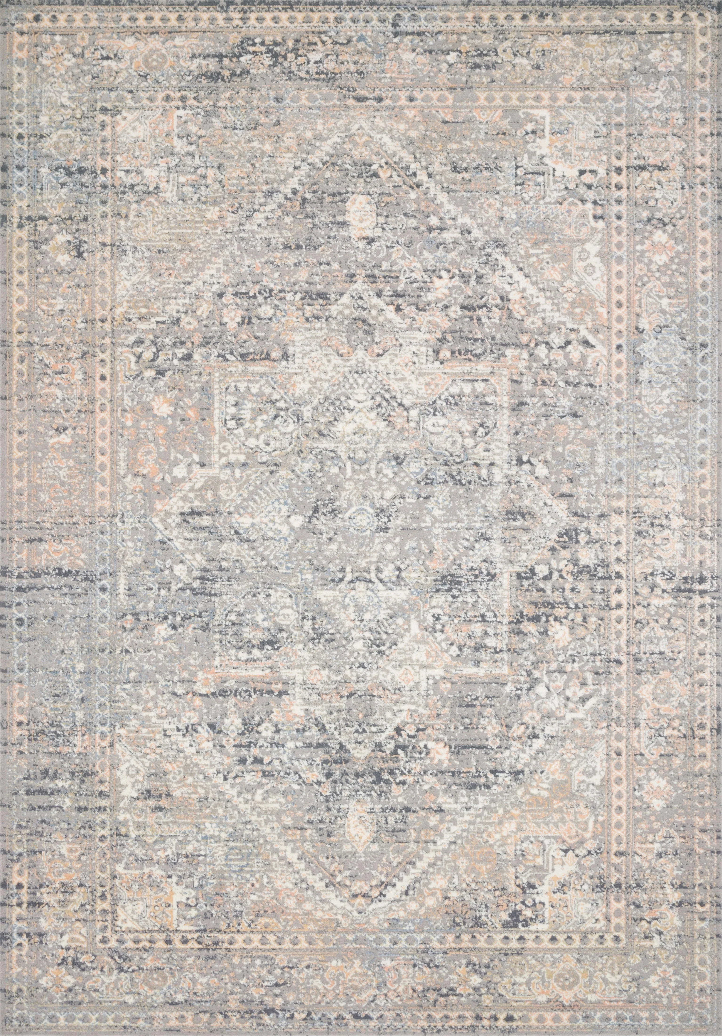 Loloi II | Lucia Collection | Grey / Sunset | LUC-01 - Image 1