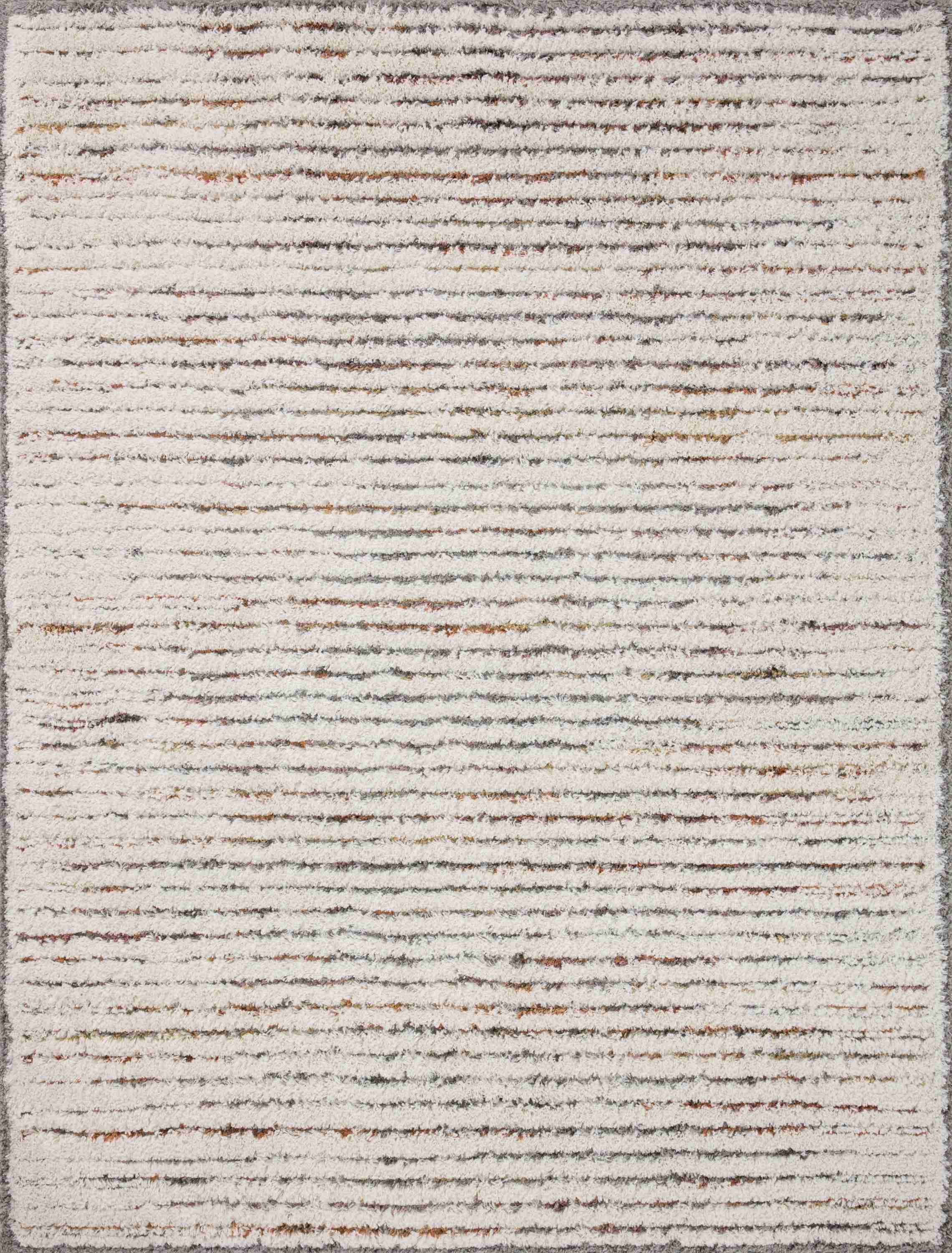 Loloi | Levitt Shag Collection | Ivory / Multi | LEV-01 - Image 1