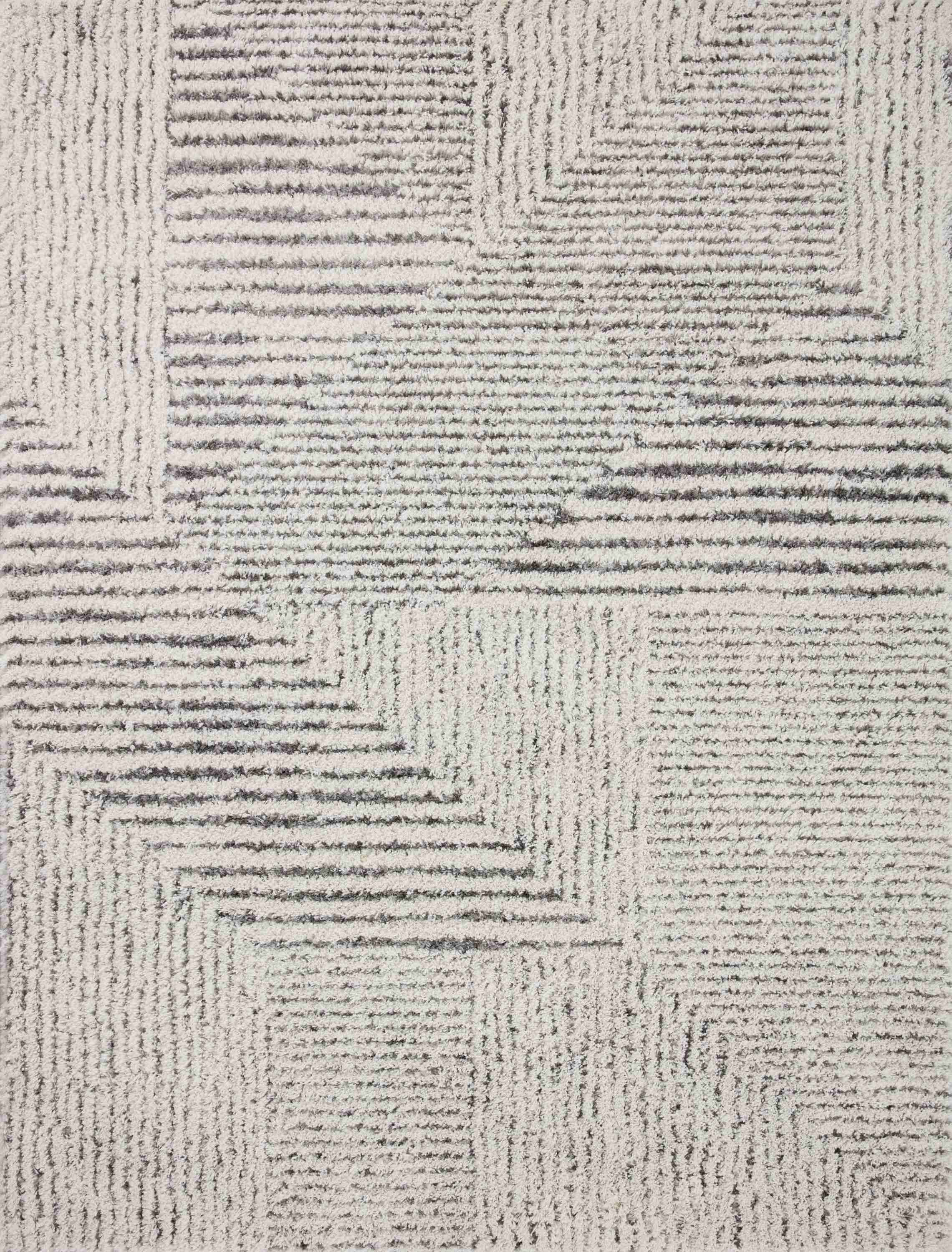 Loloi | Levitt Shag Collection | Ivory / Grey | LEV-02 - Image 1