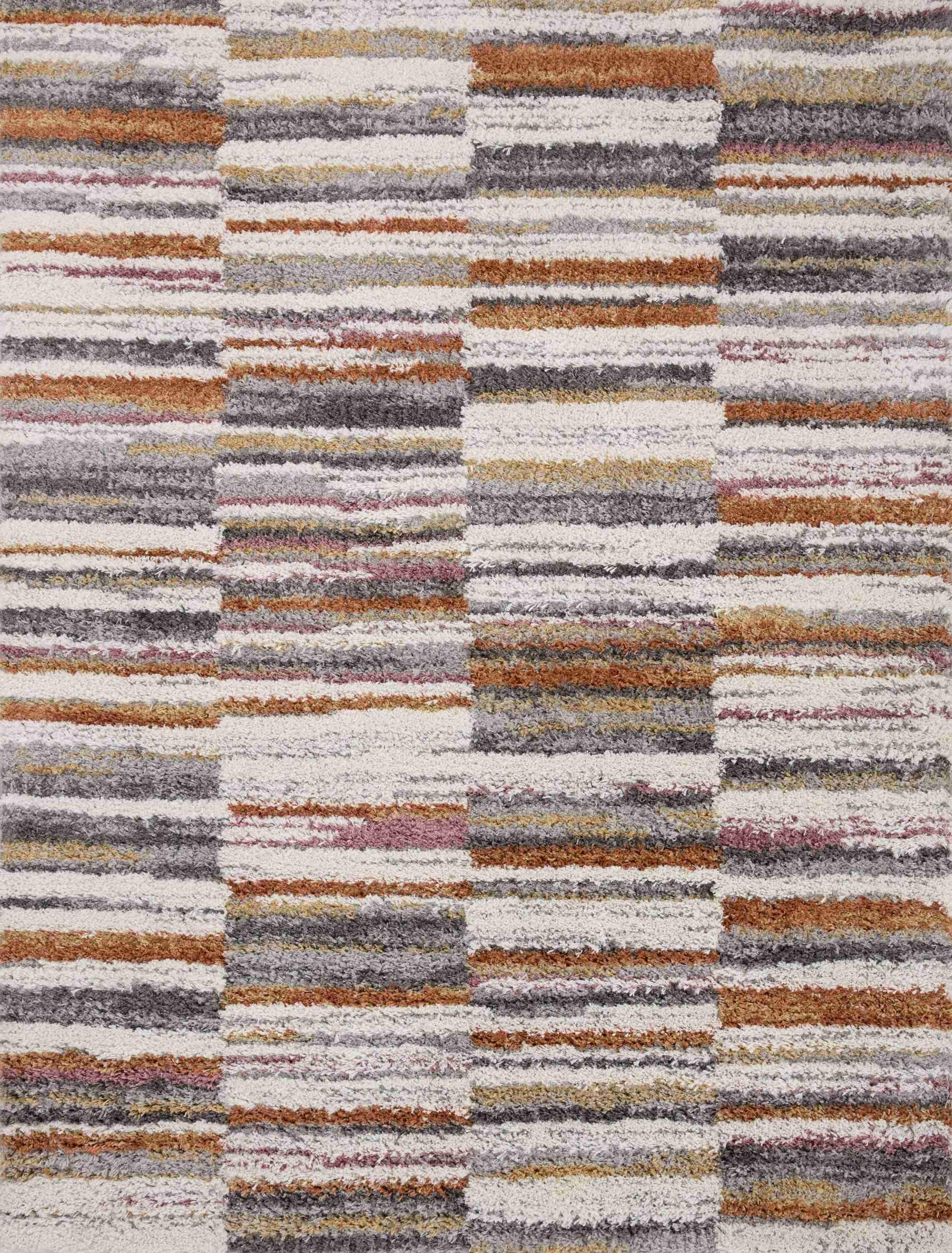 Loloi | Levitt Shag Collection | Ivory / Sunset | LEV-03 - Image 1