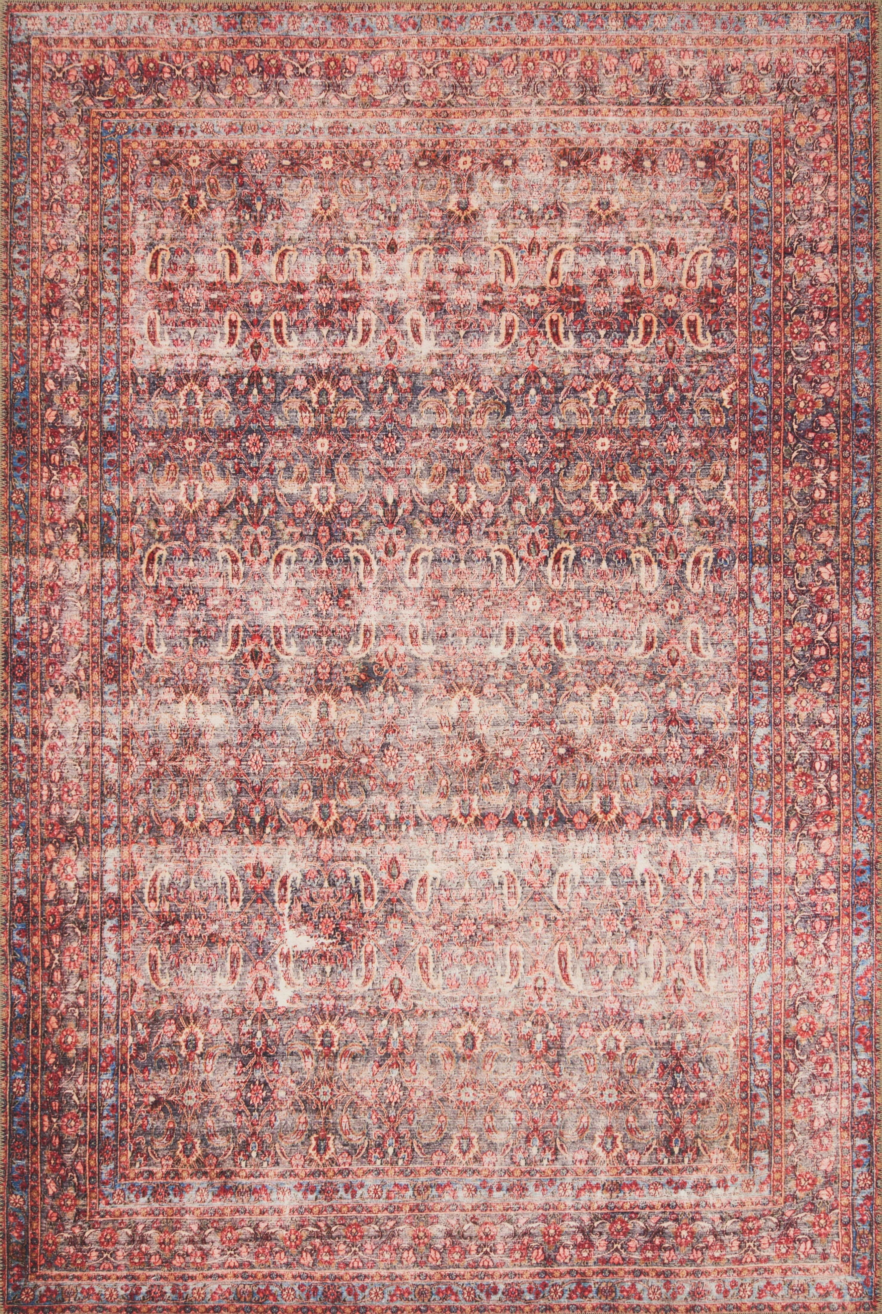 Loloi II | Loren Collection | Eggplant / Crimson | LQ-05 - Image 1