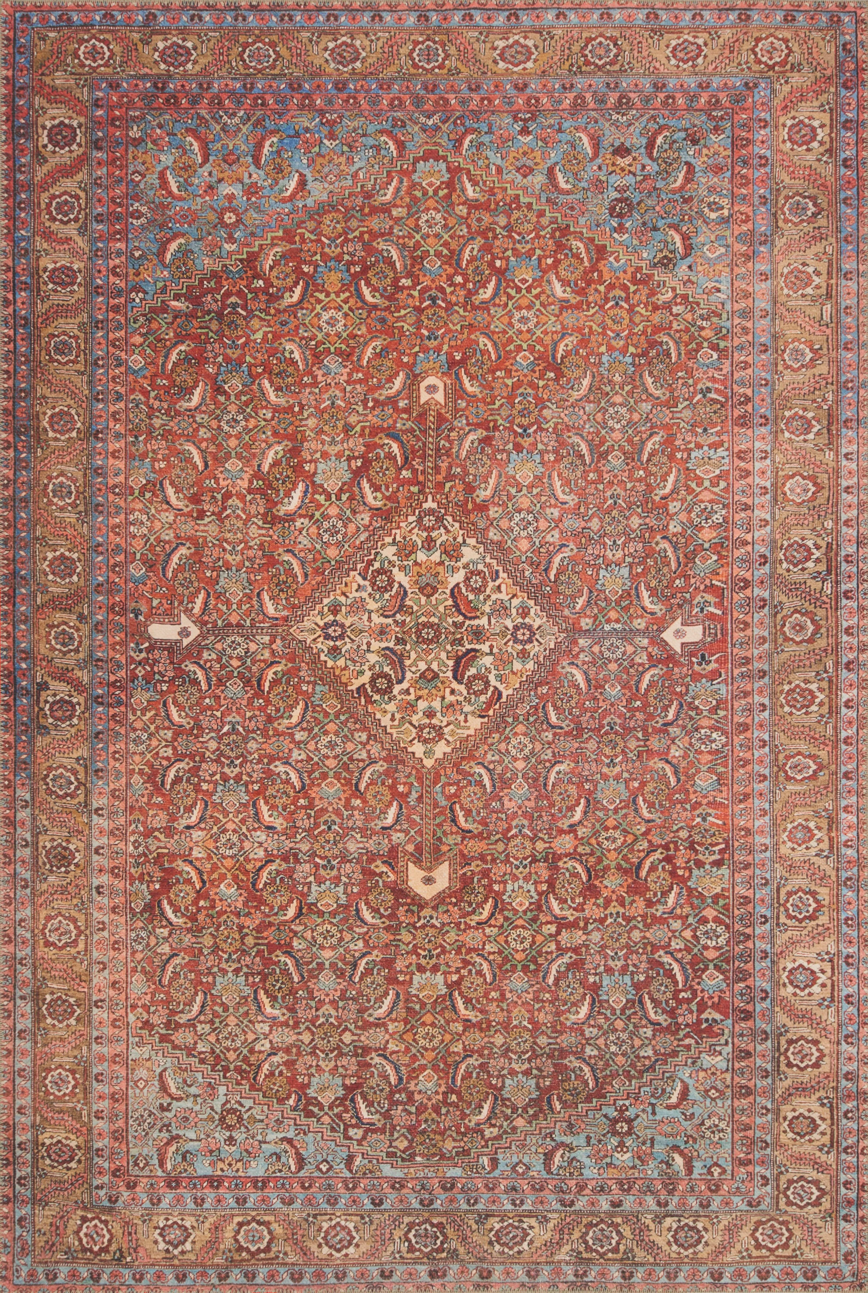 Loloi II | Loren Collection | Red / Multi | LQ-06 - Image 1