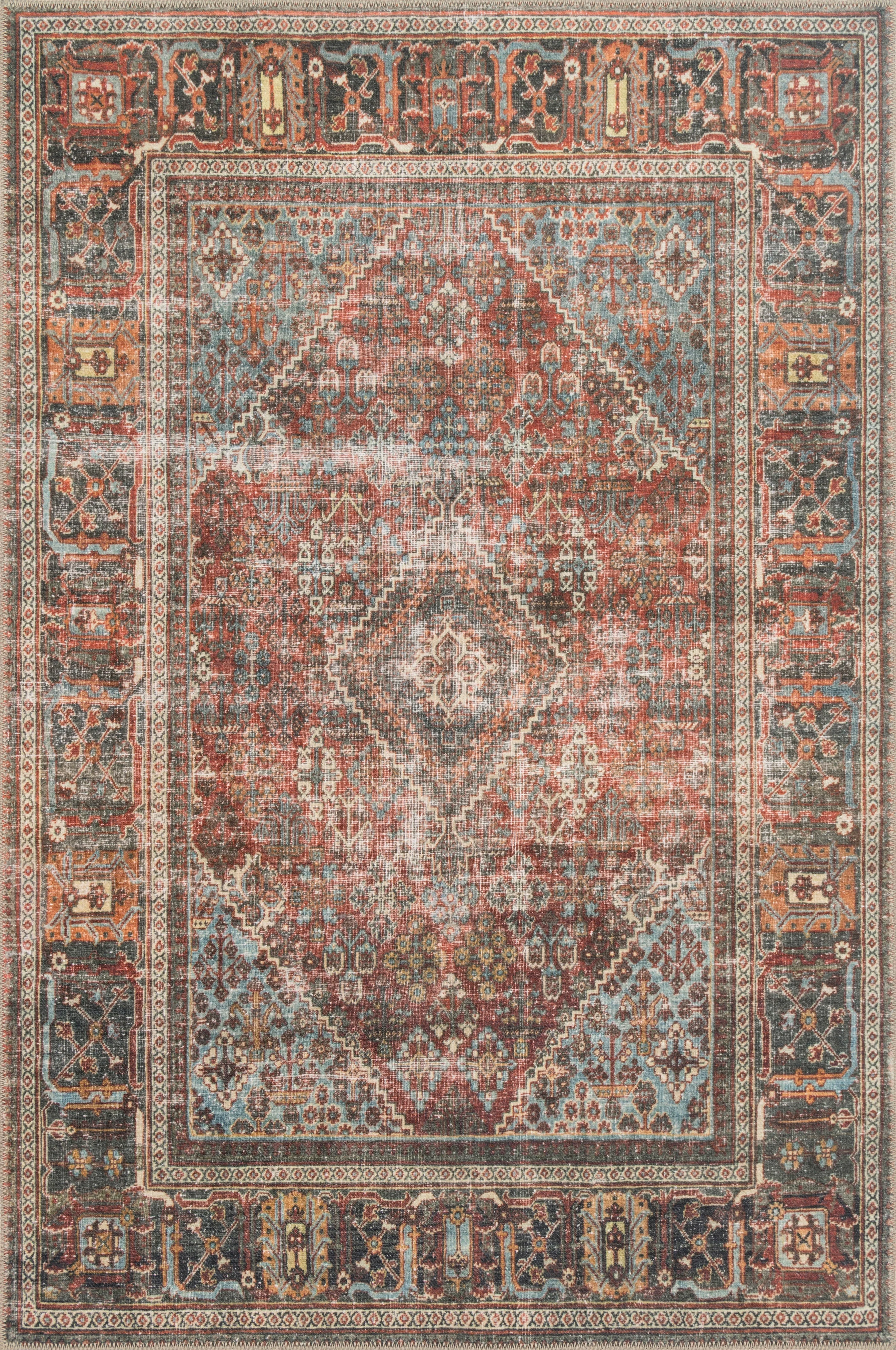 Loloi II | Loren Collection | Brick / Midnight | LQ-13 - Image 1