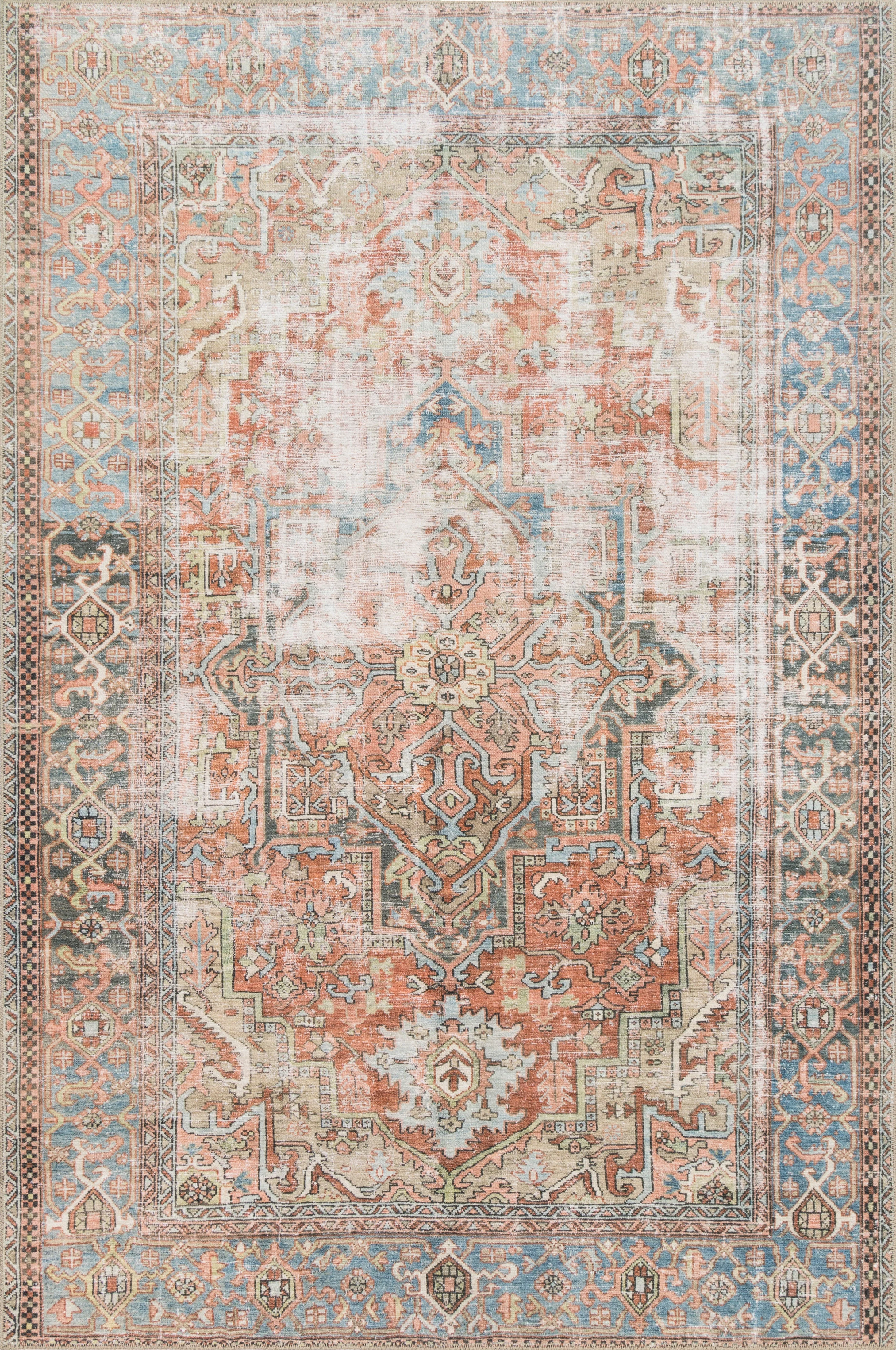 Loloi II | Loren Collection | Terracotta / Sky | LQ-15 - Image 1