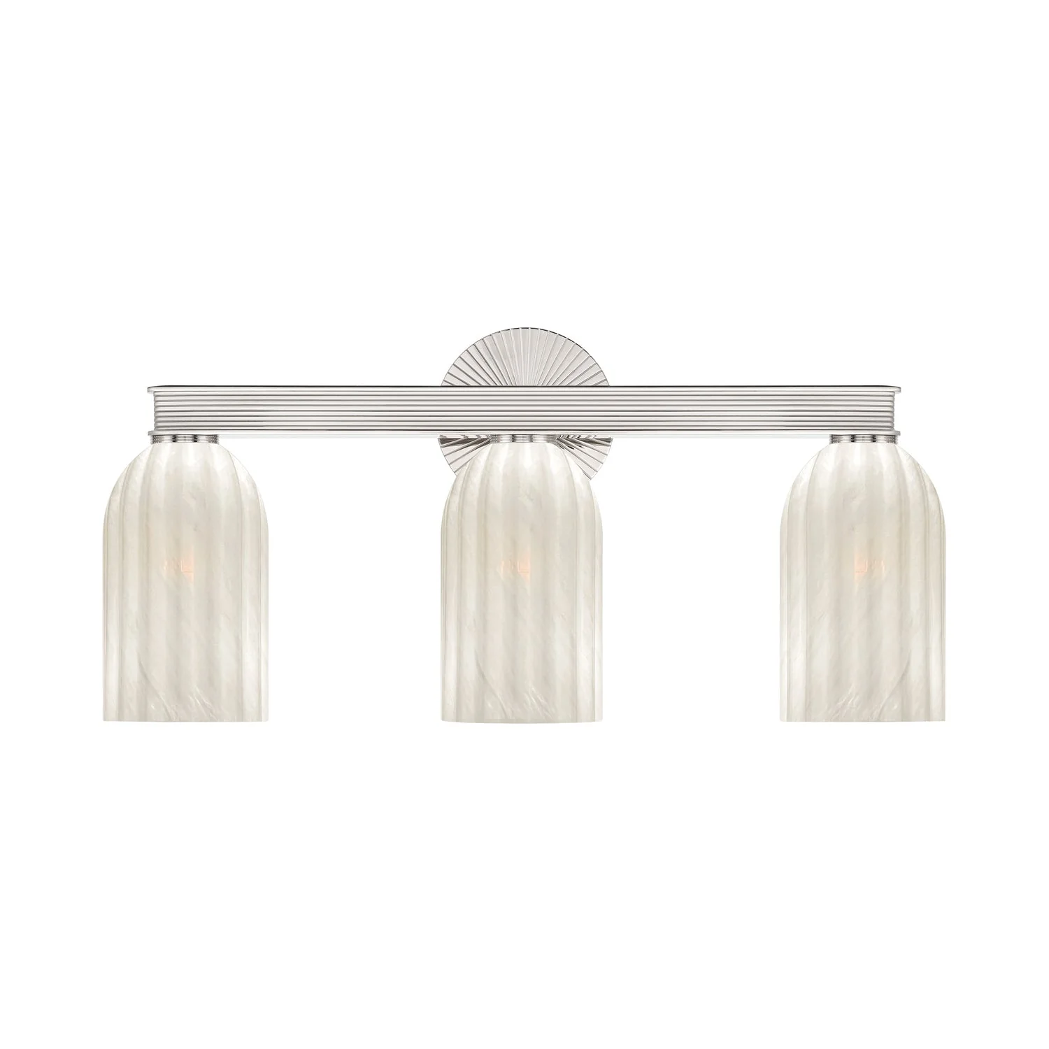 Lotus 22.75” Polished Nickel Bathroom Vanity