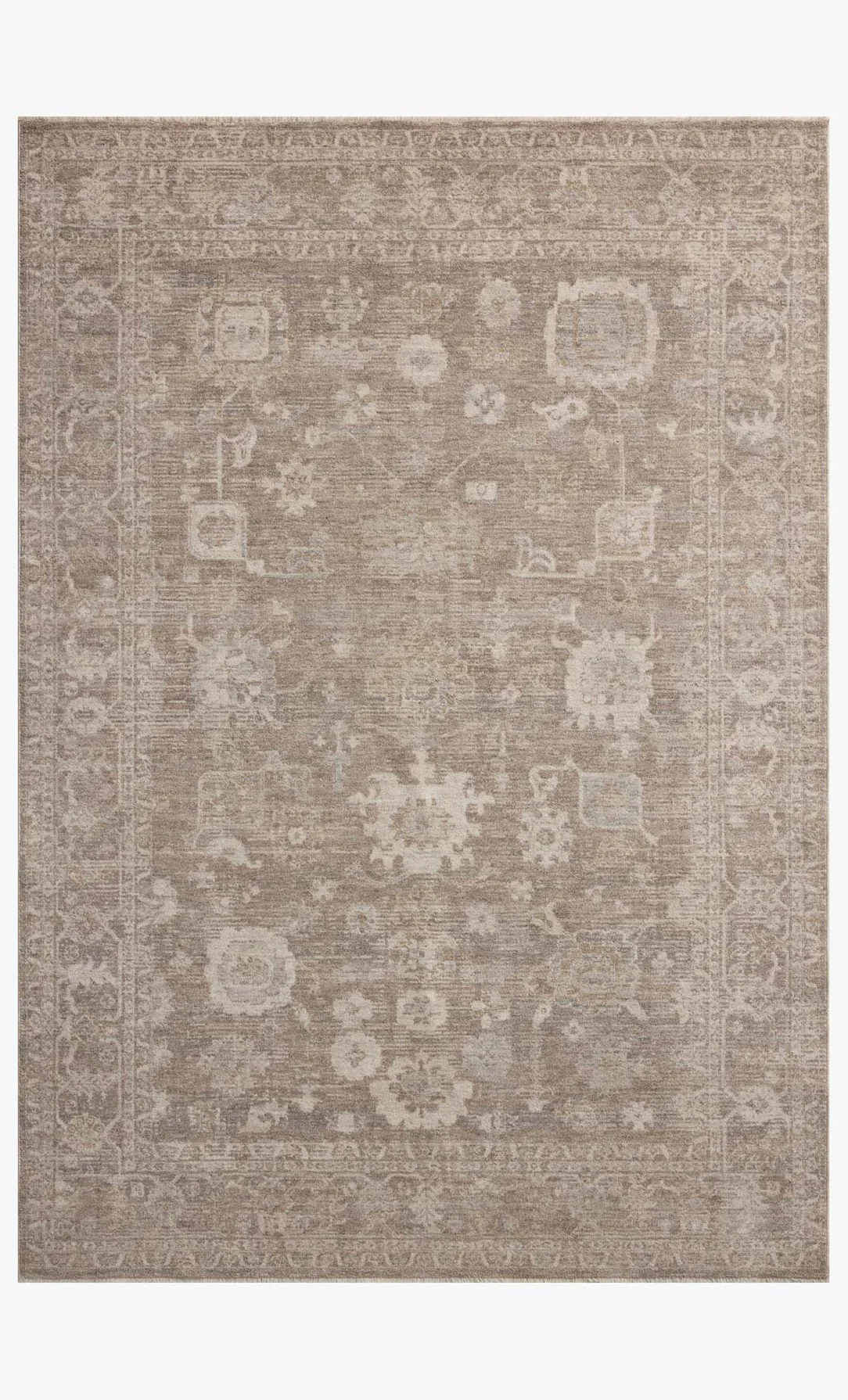 Chris Loves Julia x Loloi | Louis Collection | Taupe / Ivory | LOI-03 | Floor Model - Image 1