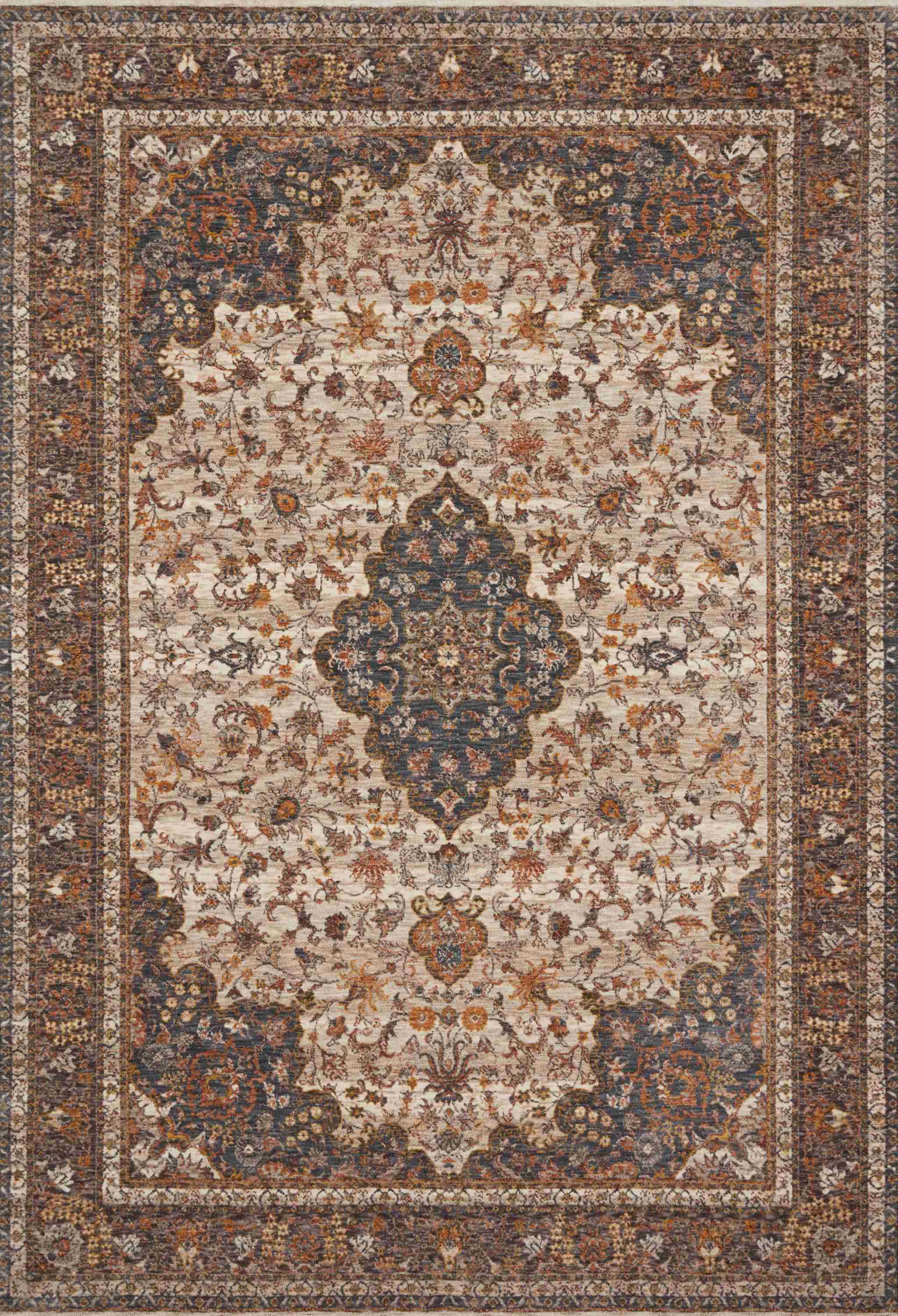 Loloi | Lourdes Collection | Natural / Ocean | LOU-01 - Image 1