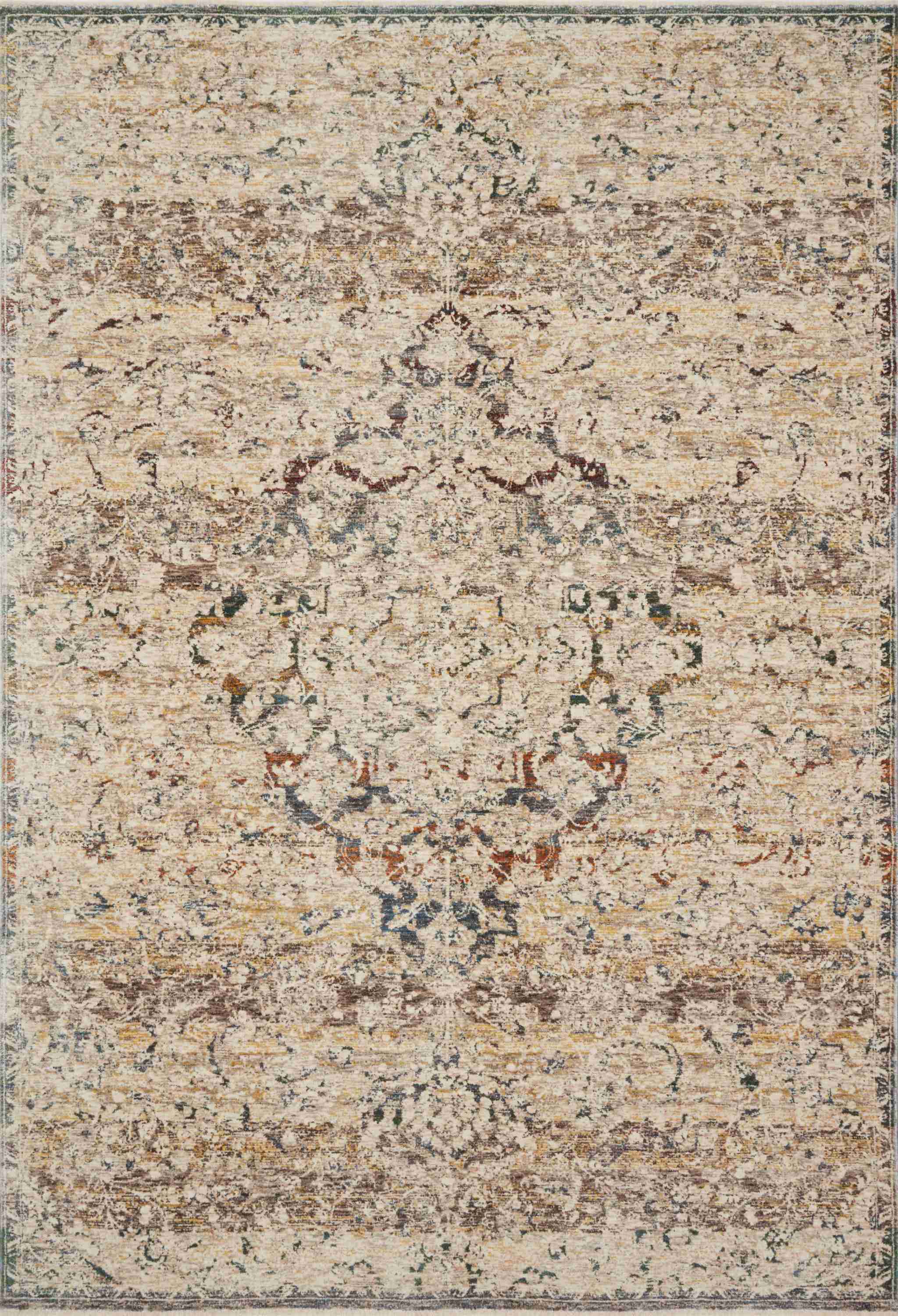 Loloi | Lourdes Collection | Ivory / Multi | LOU-06 - Image 1