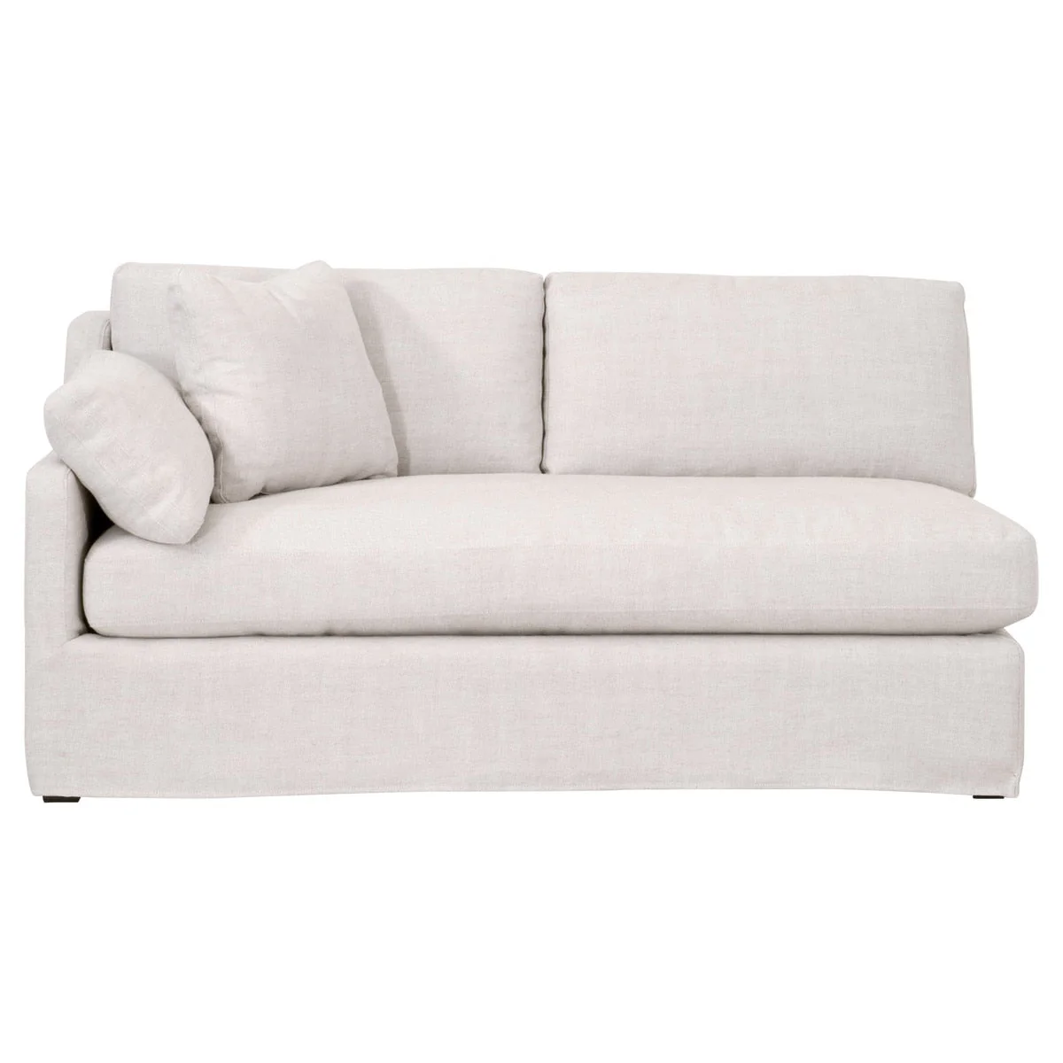 Lena Modular Slipcover 2-Seat Left Slope Arm Sofa - Image 1