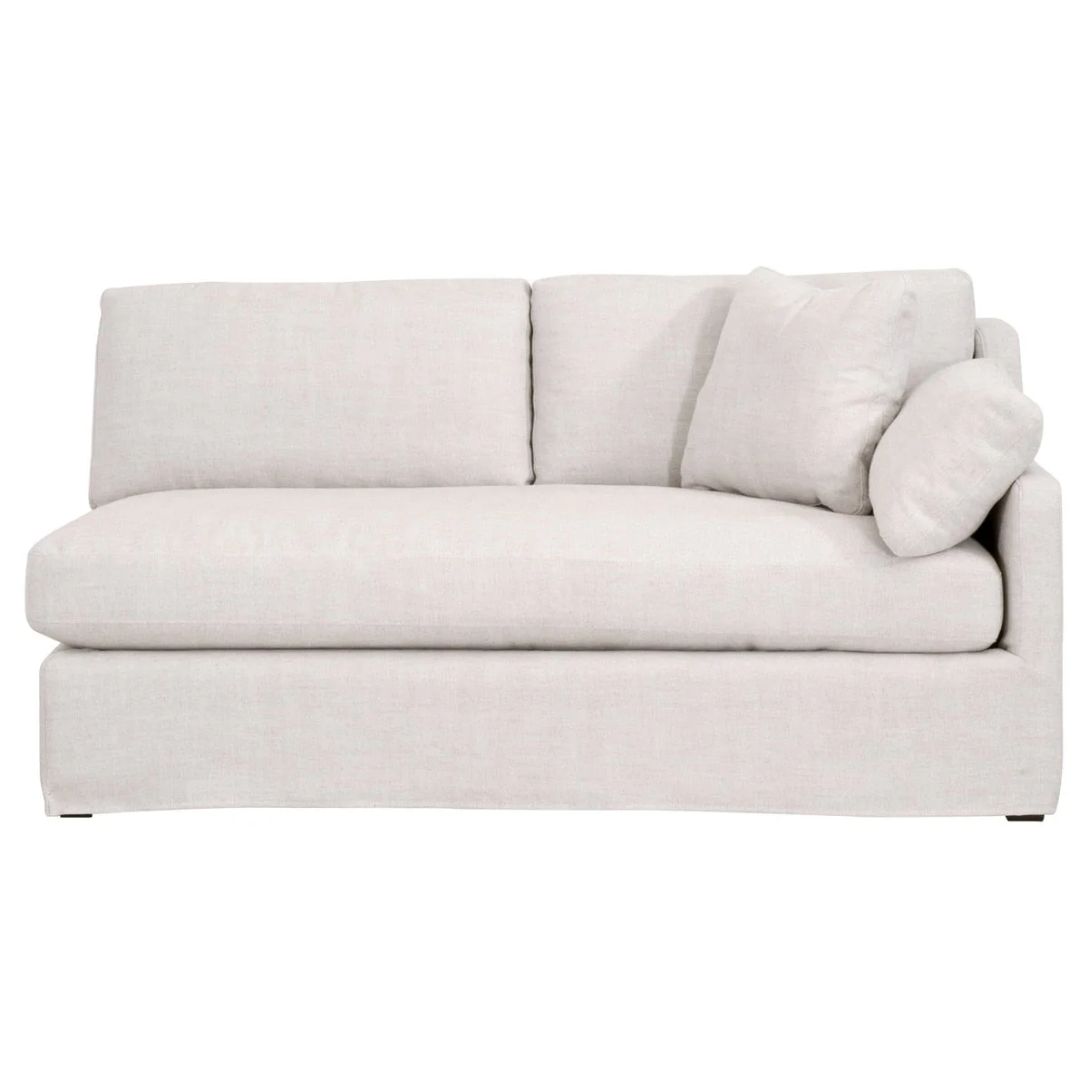 Lena Modular Slipcover 2-Seat Right Slope Arm Sofa - Image 1