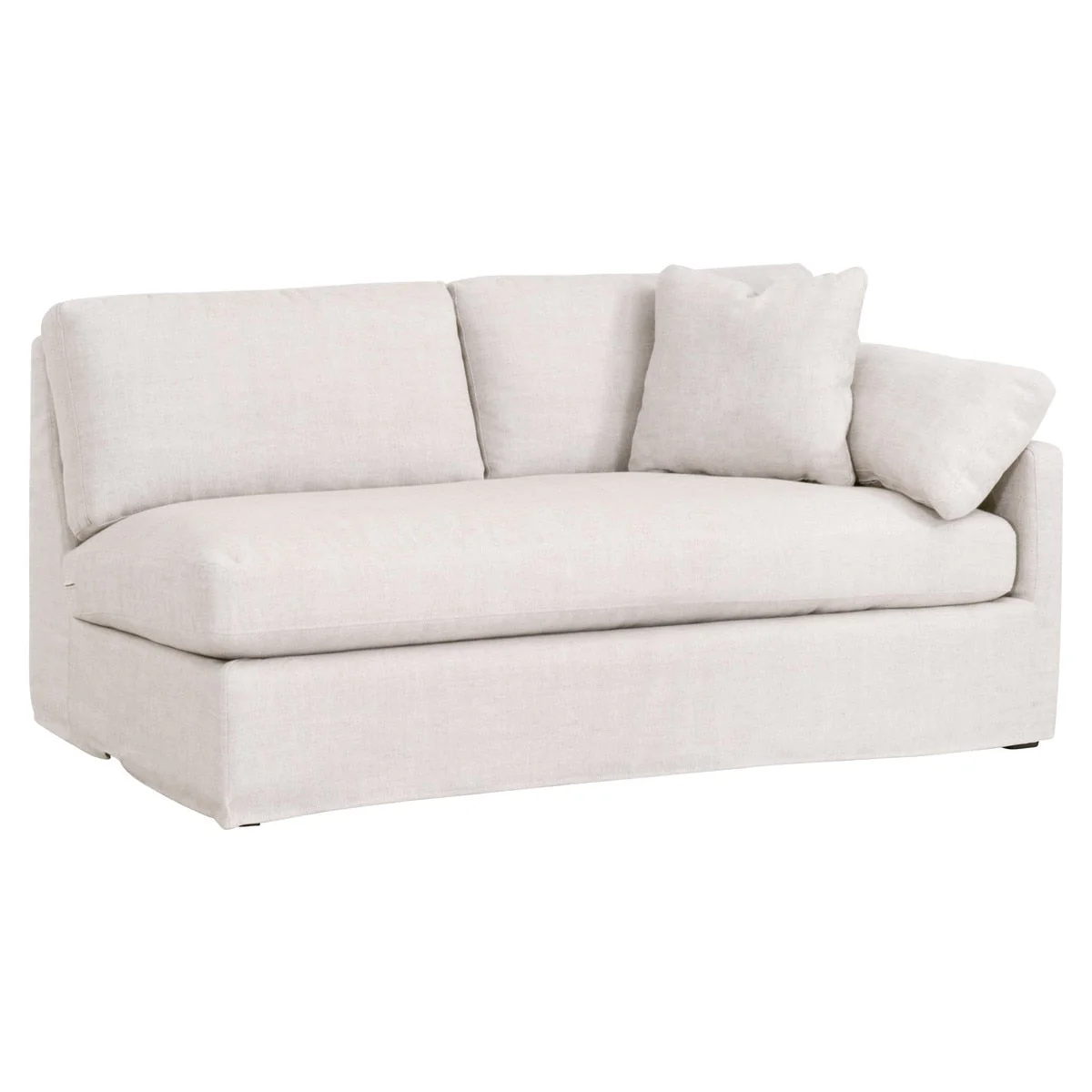 Lena Modular Slipcover 2-Seat Right Slope Arm Sofa - Image 2