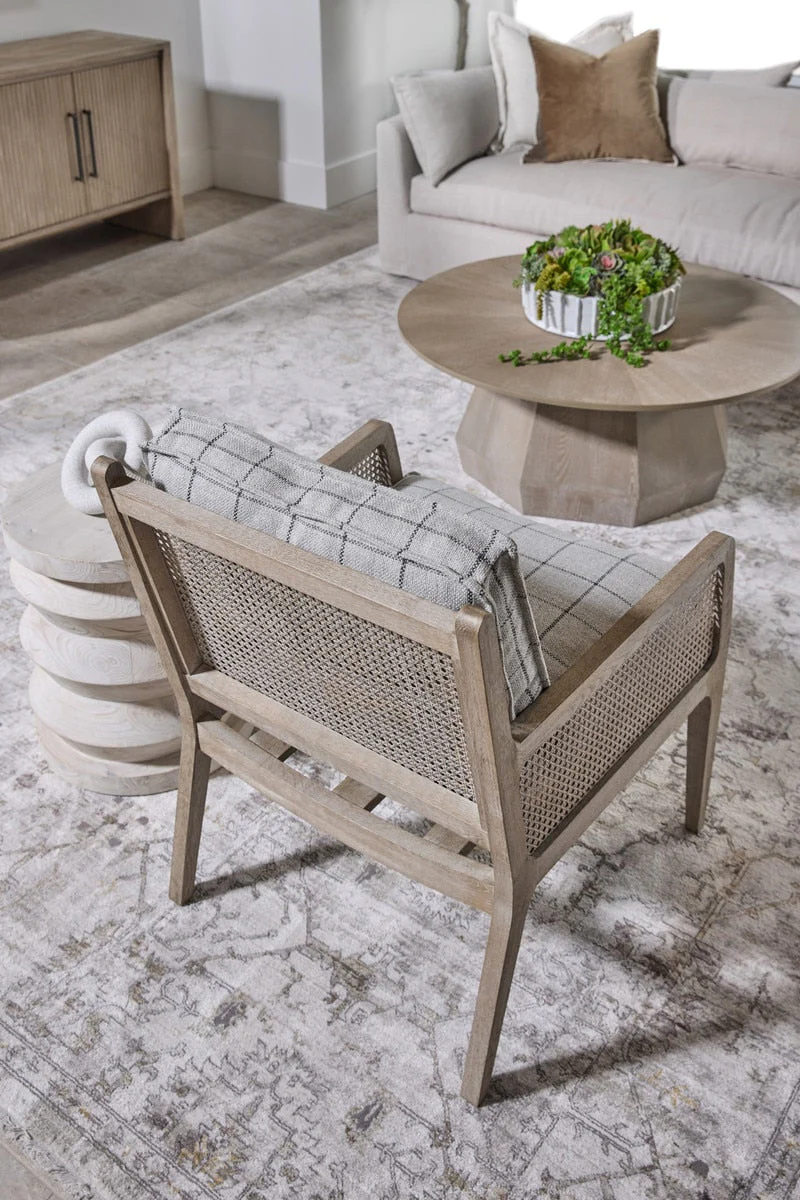Leone Club Chair | Windowpane Cement - Image 3