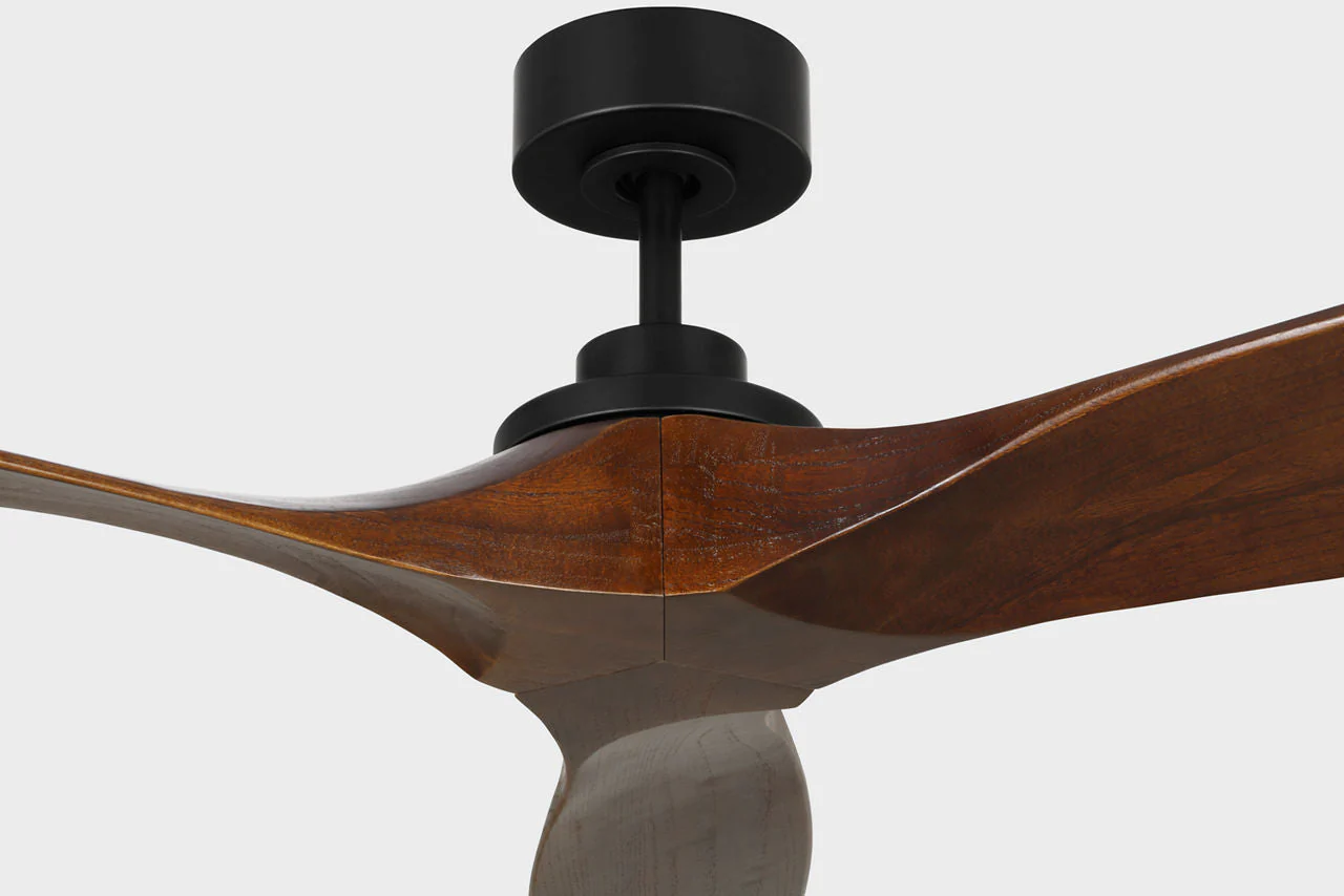 Collins Smart 60 Ceiling Fan | Midnight Black | Dark Walnut Blades - Image 3