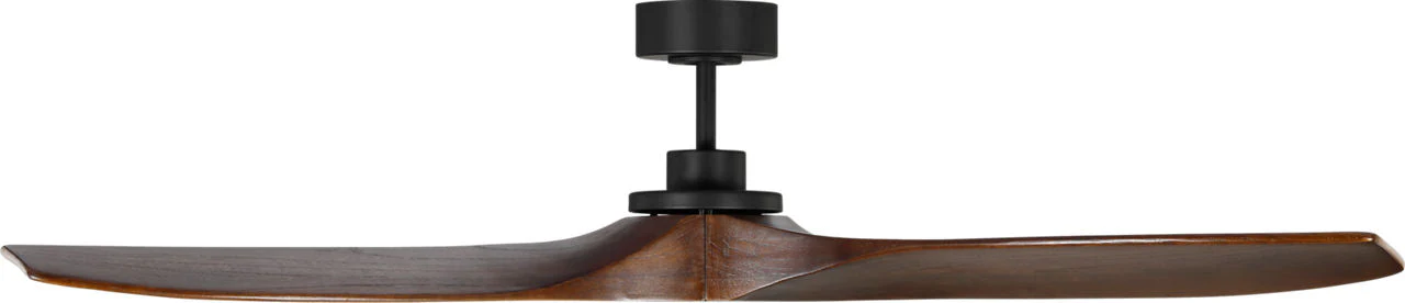 Collins Smart 60 Ceiling Fan | Midnight Black | Dark Walnut Blades - Image 2