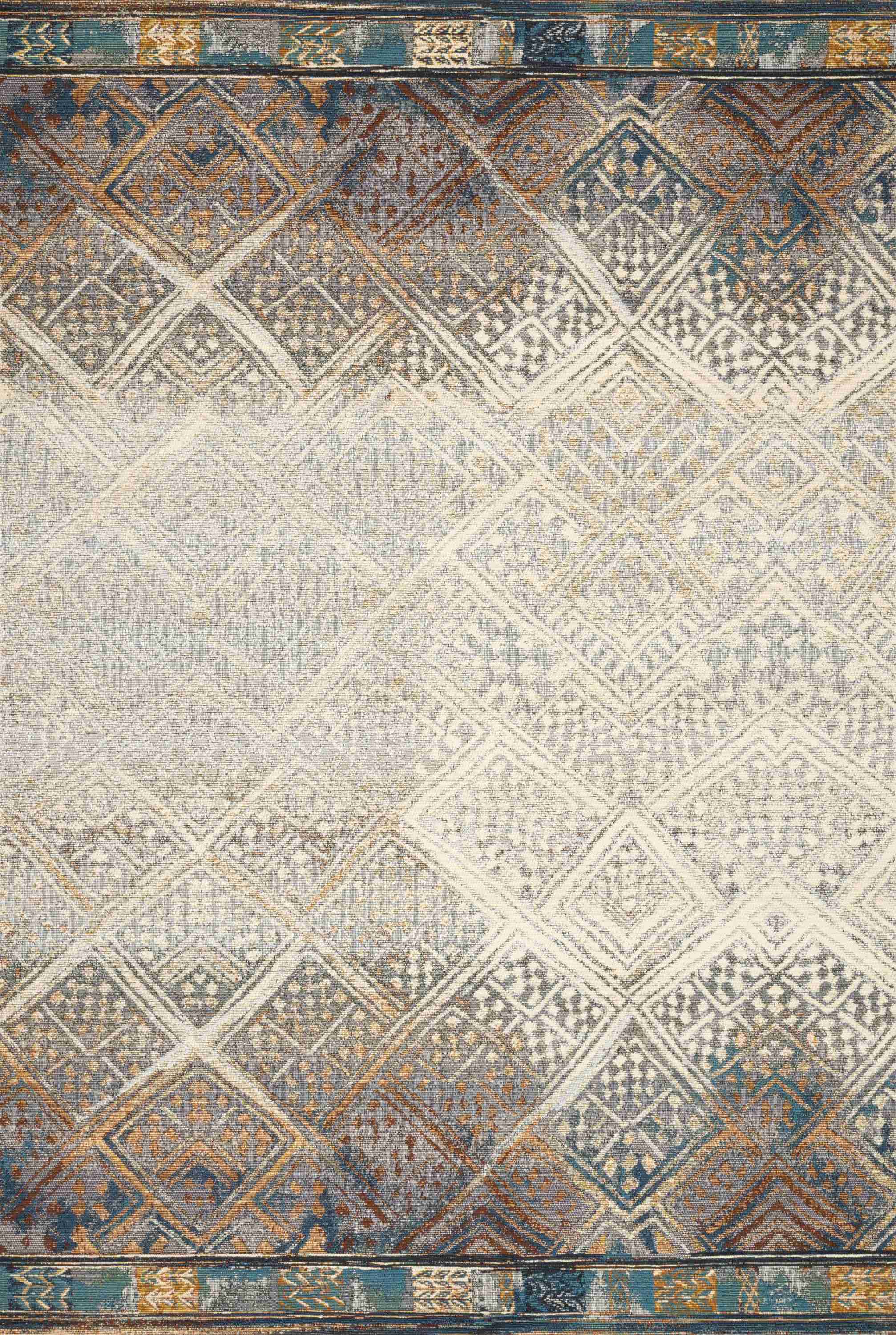 Loloi | Mika Collection | Ivory / Mediterranean | MIK-02 - Image 1