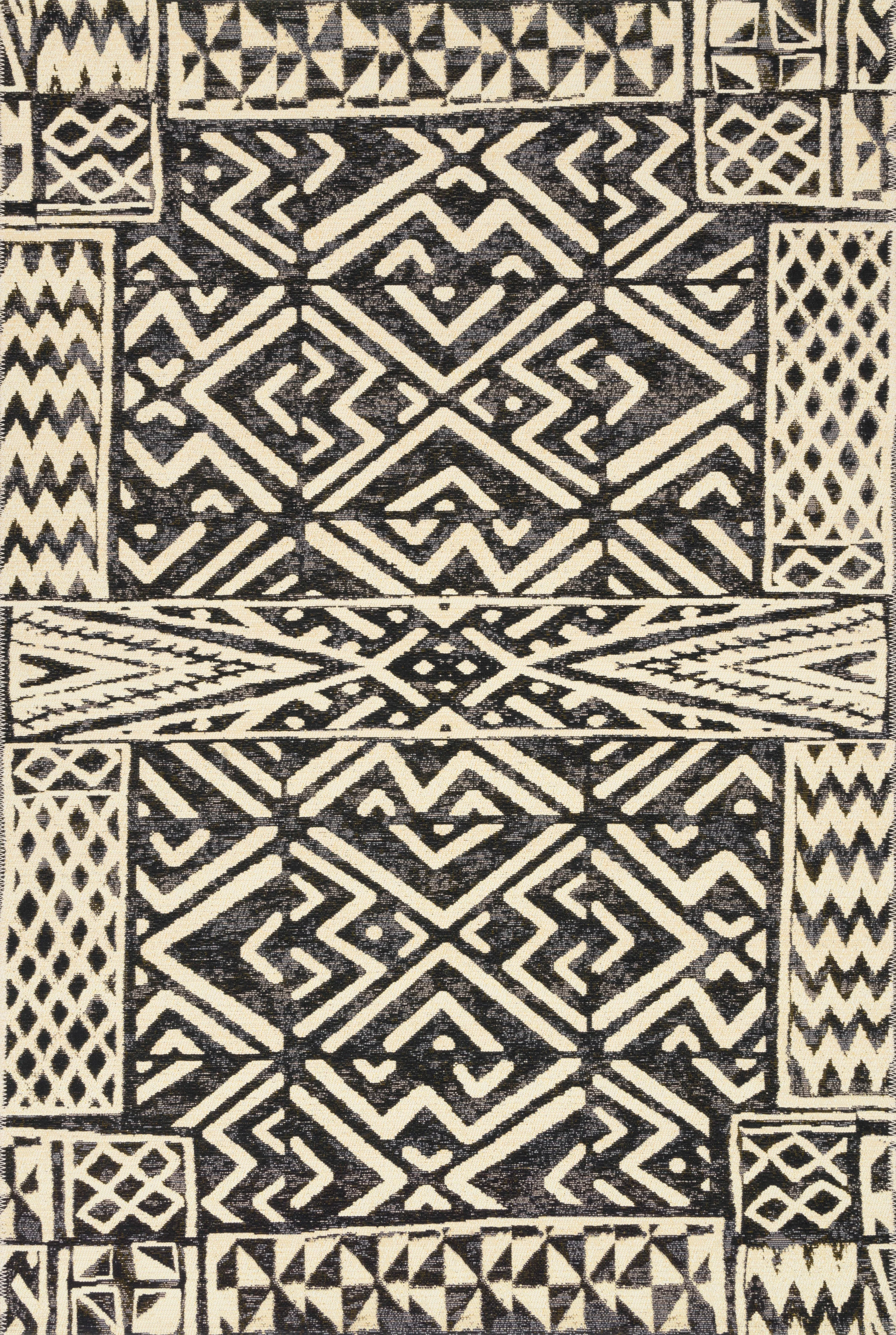 Loloi | Mika Collection | Ivory / Black | MIK-13 - Image 1