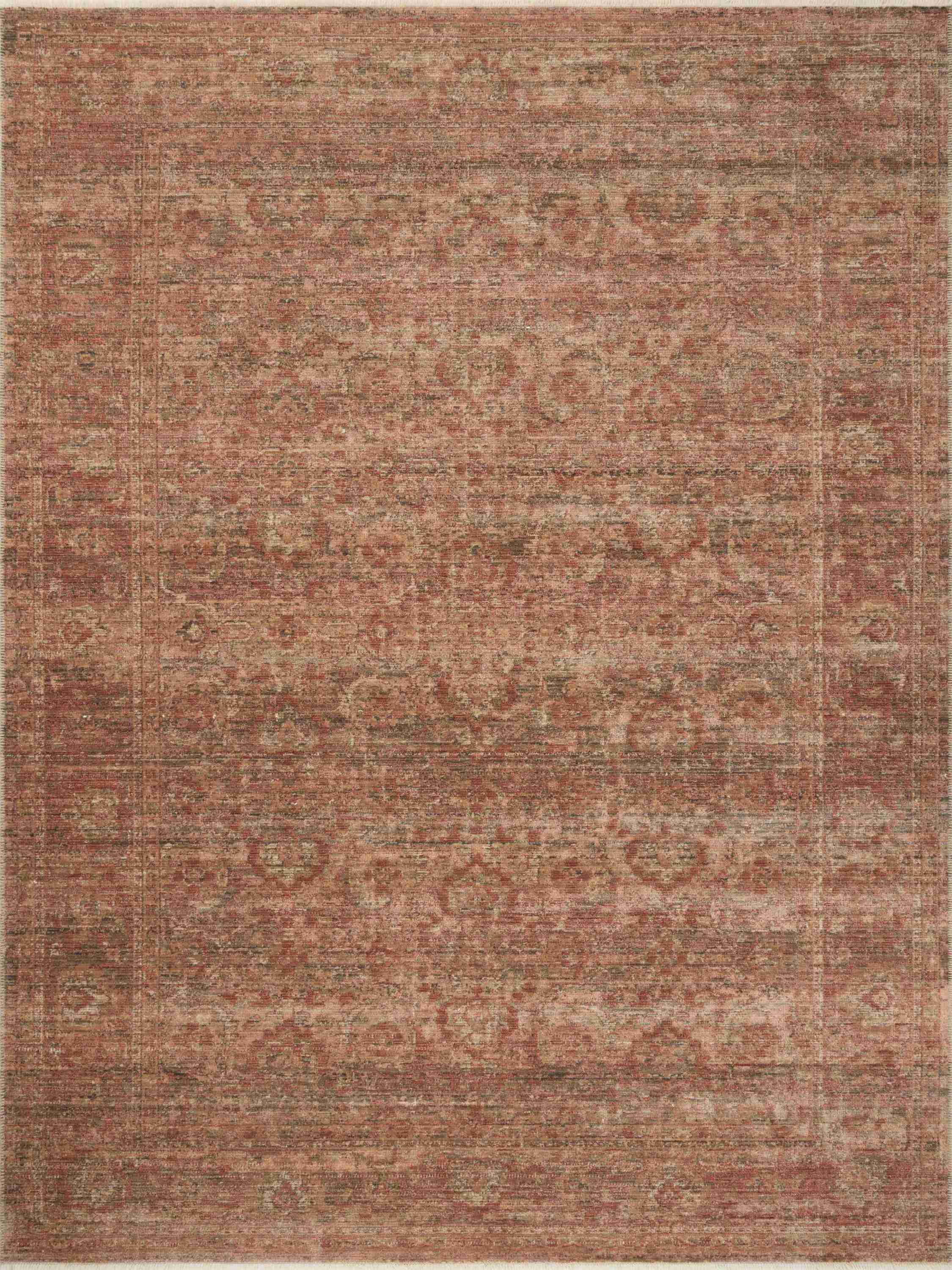 Amber Lewis x Loloi | Molly Collection | Brick / Bark | MOL-09 - Image 1