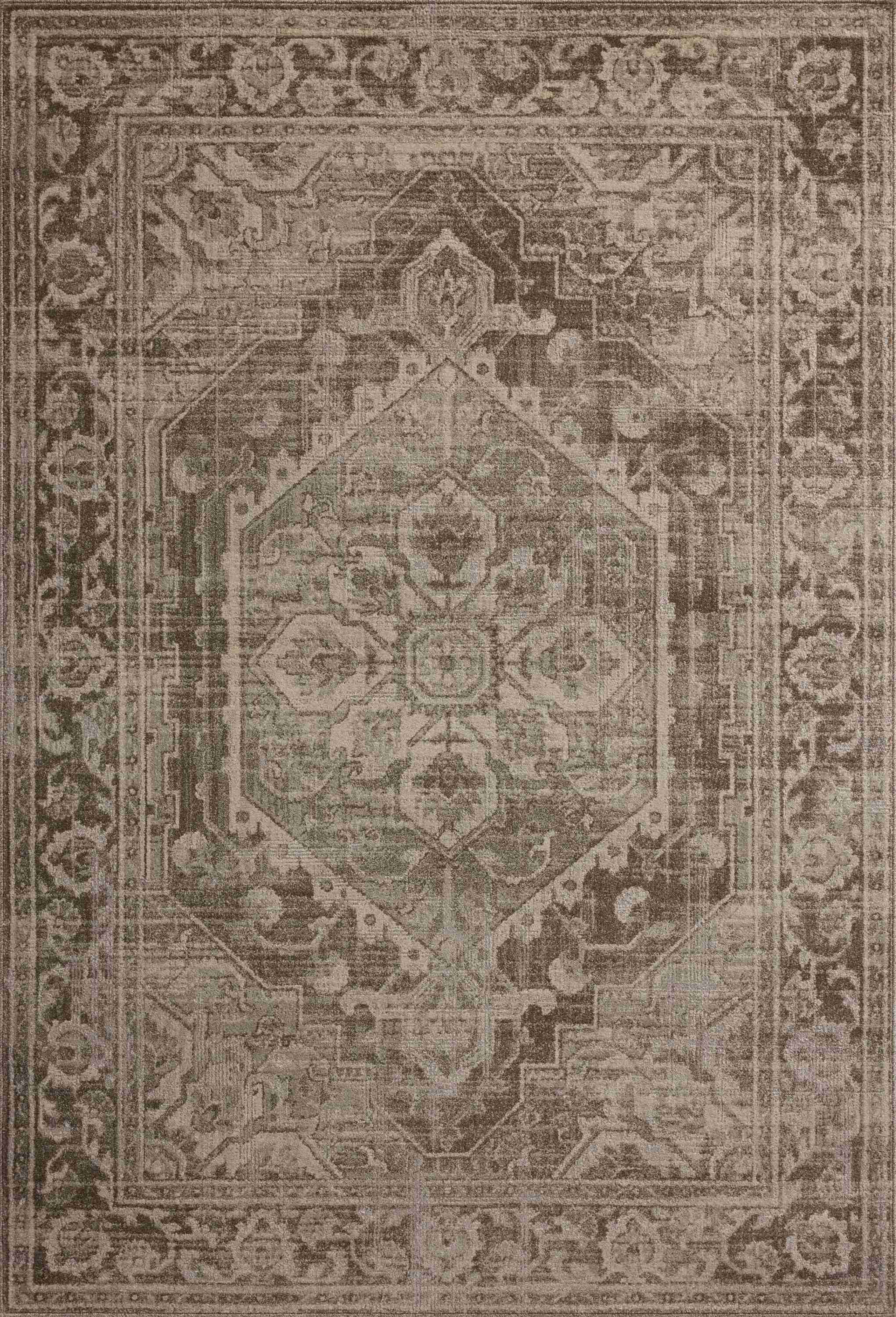 Magnolia Home by Joanna Gaines x Loloi | Mona Collection | Cocoa / Stone | MOA-01 - Image 1