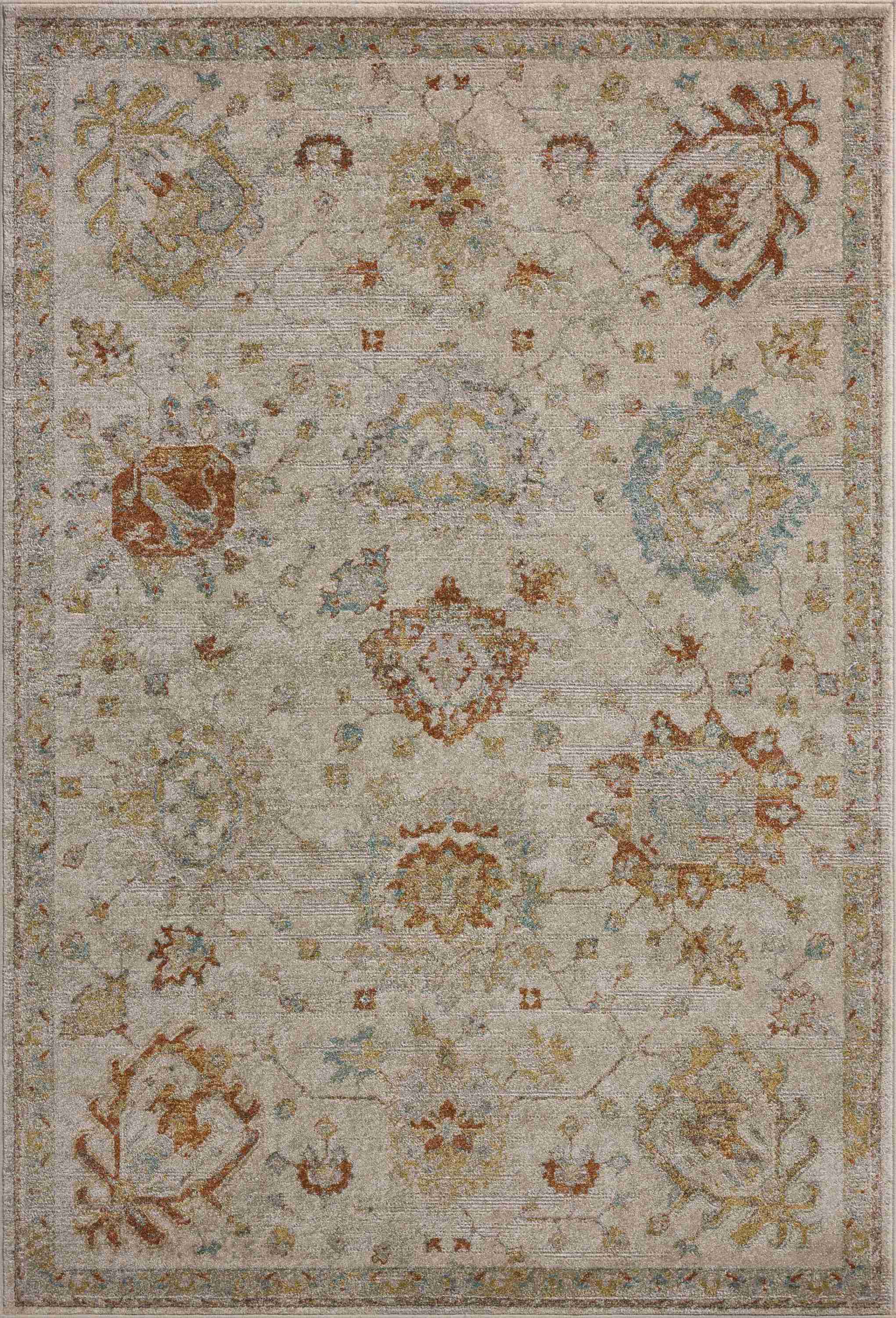 Magnolia Home by Joanna Gaines x Loloi | Mona Collection | Oatmeal / Multi | MOA-02 - Image 1