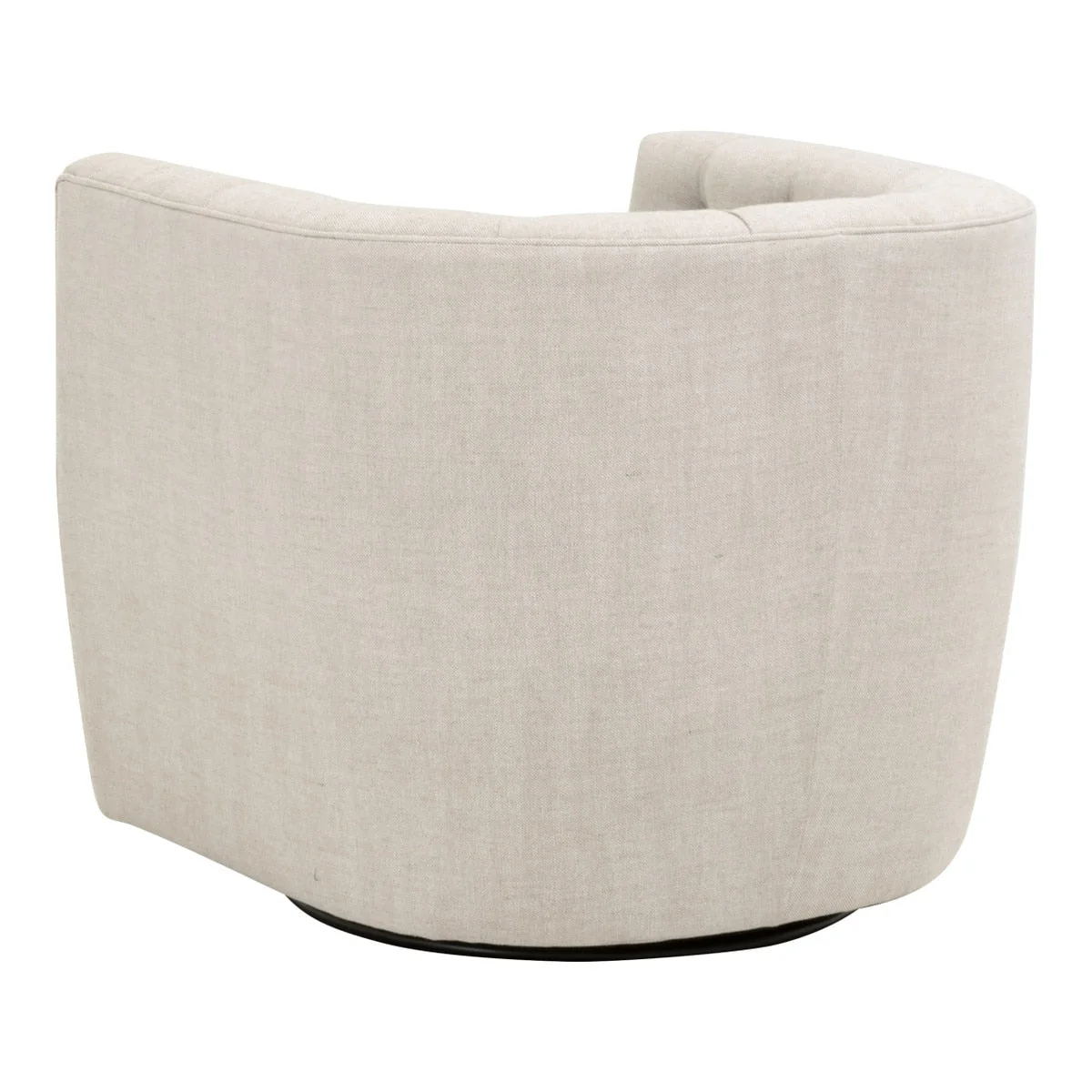 Marcel Swivel Club Chair | Performance Bisque French Linen - Image 2