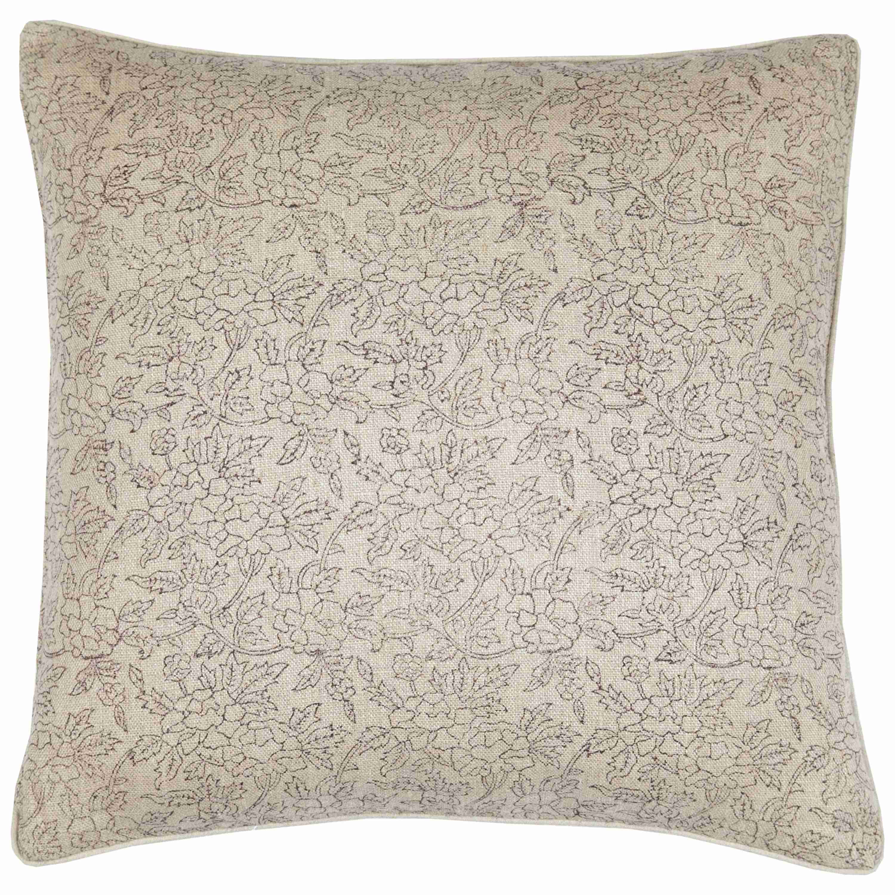 Marceline Noir on Natural Pillow - Image 1
