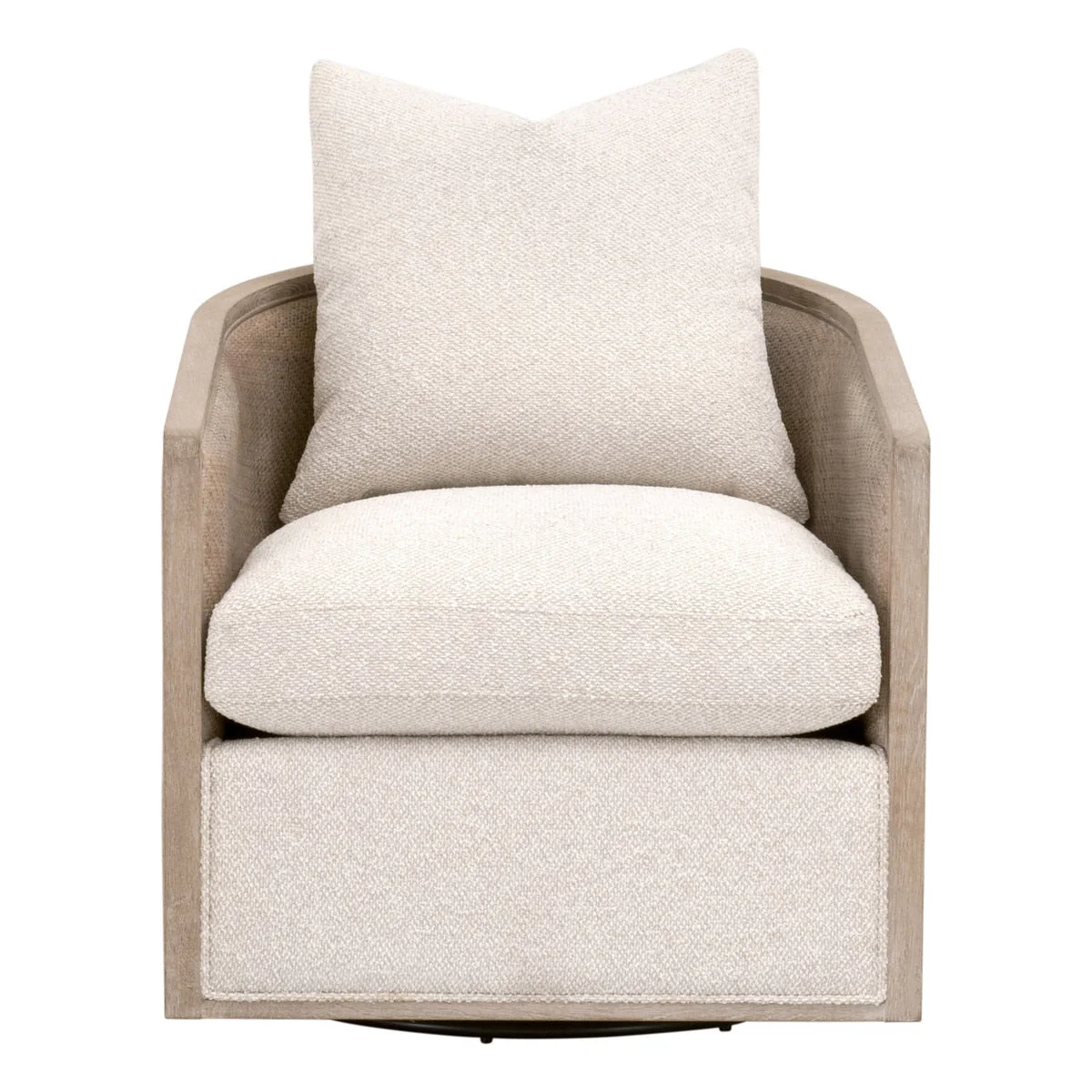 McGuire Swivel Club Chair | Natural Gray Oak