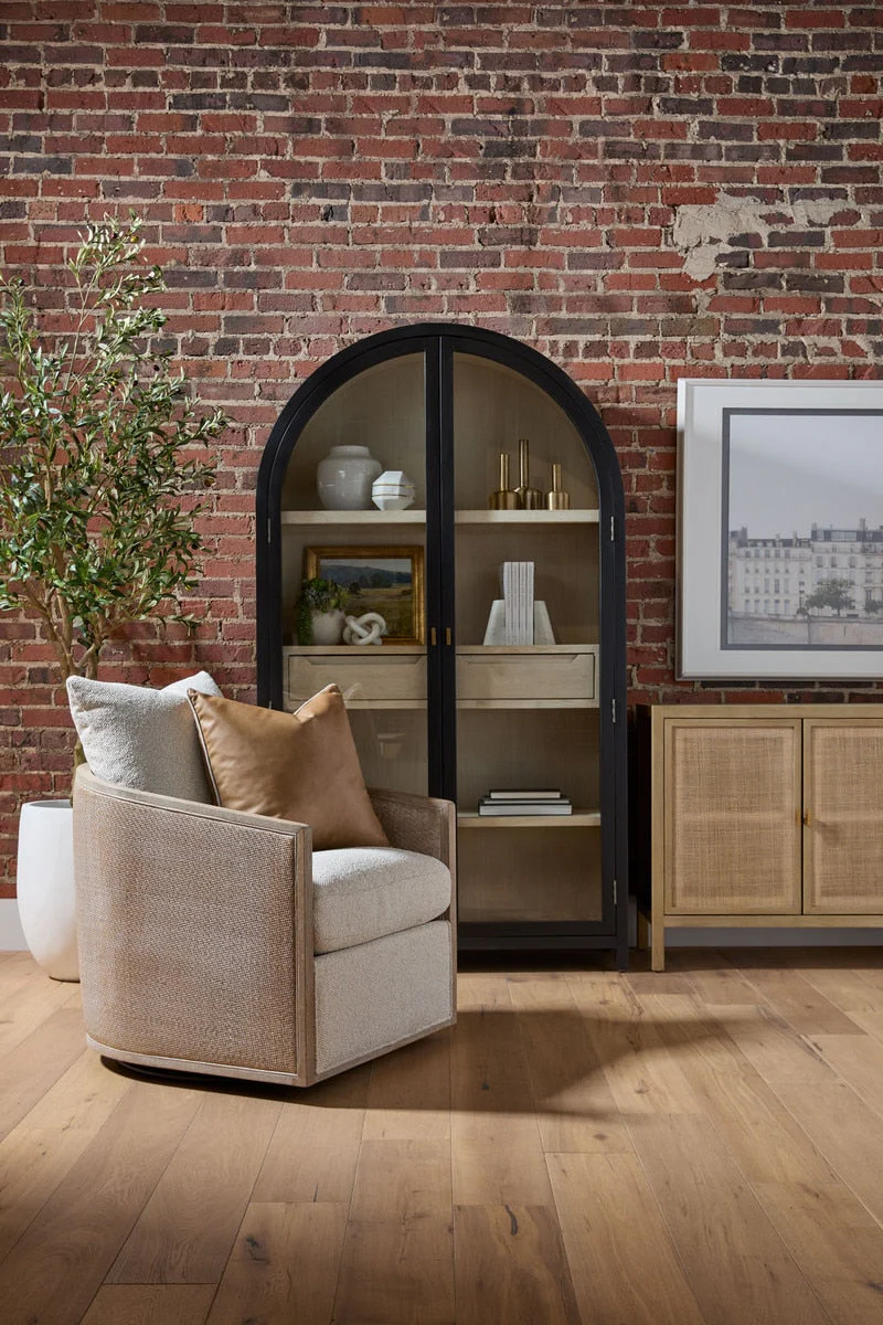 McGuire Swivel Club Chair | Natural Gray Oak - Image 3
