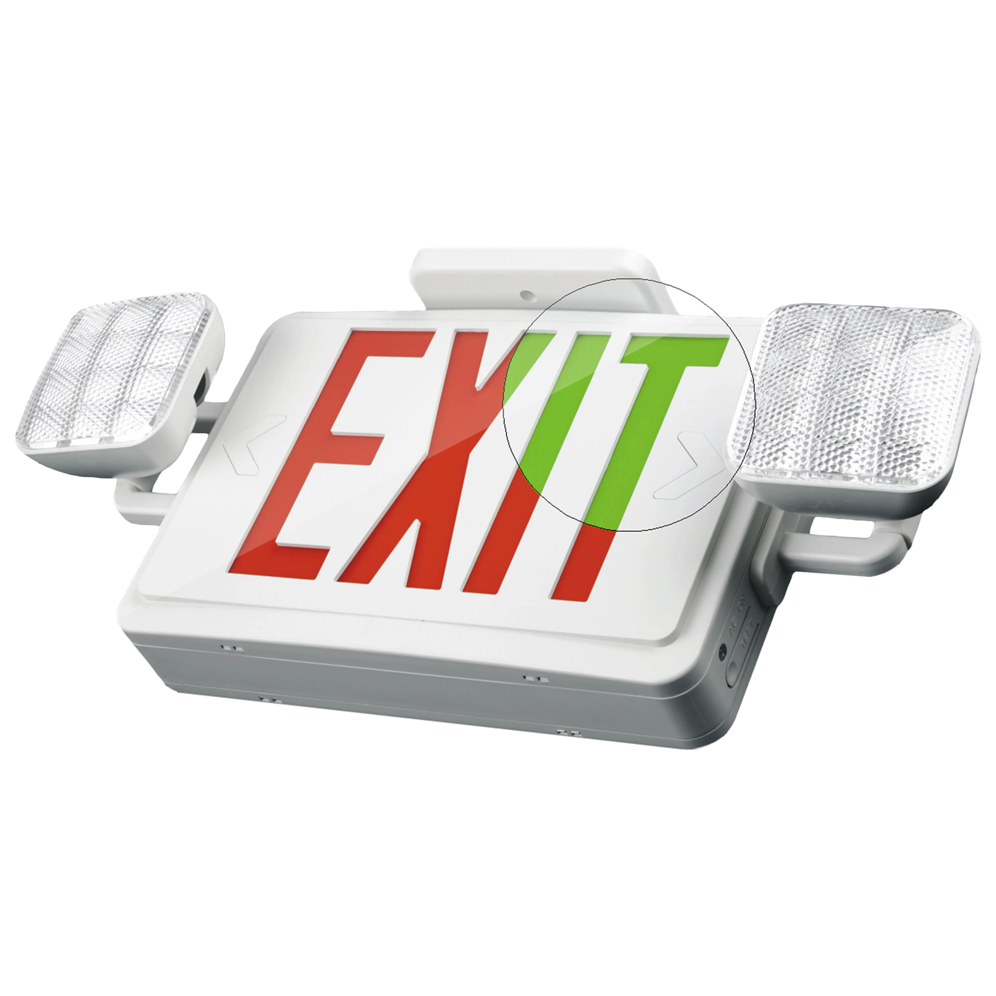Indoor Emergency Exit Combo – Bi-Colors – Dual Heads #351