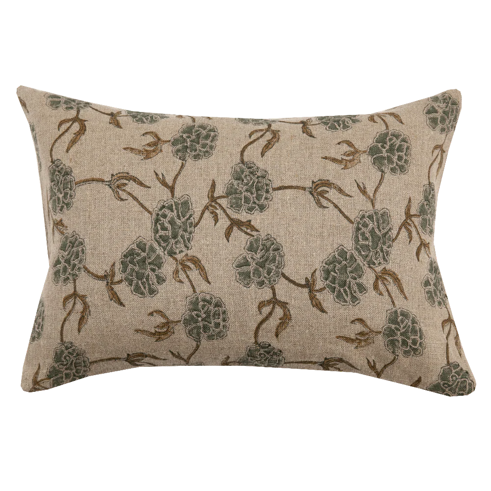 Modern Marigold Olive Pillow - Image 1