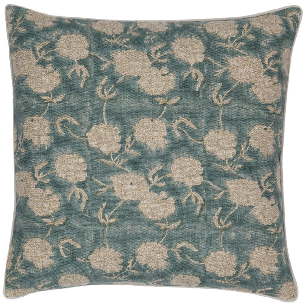 Modern Marigold Teal Pillow - Image 1