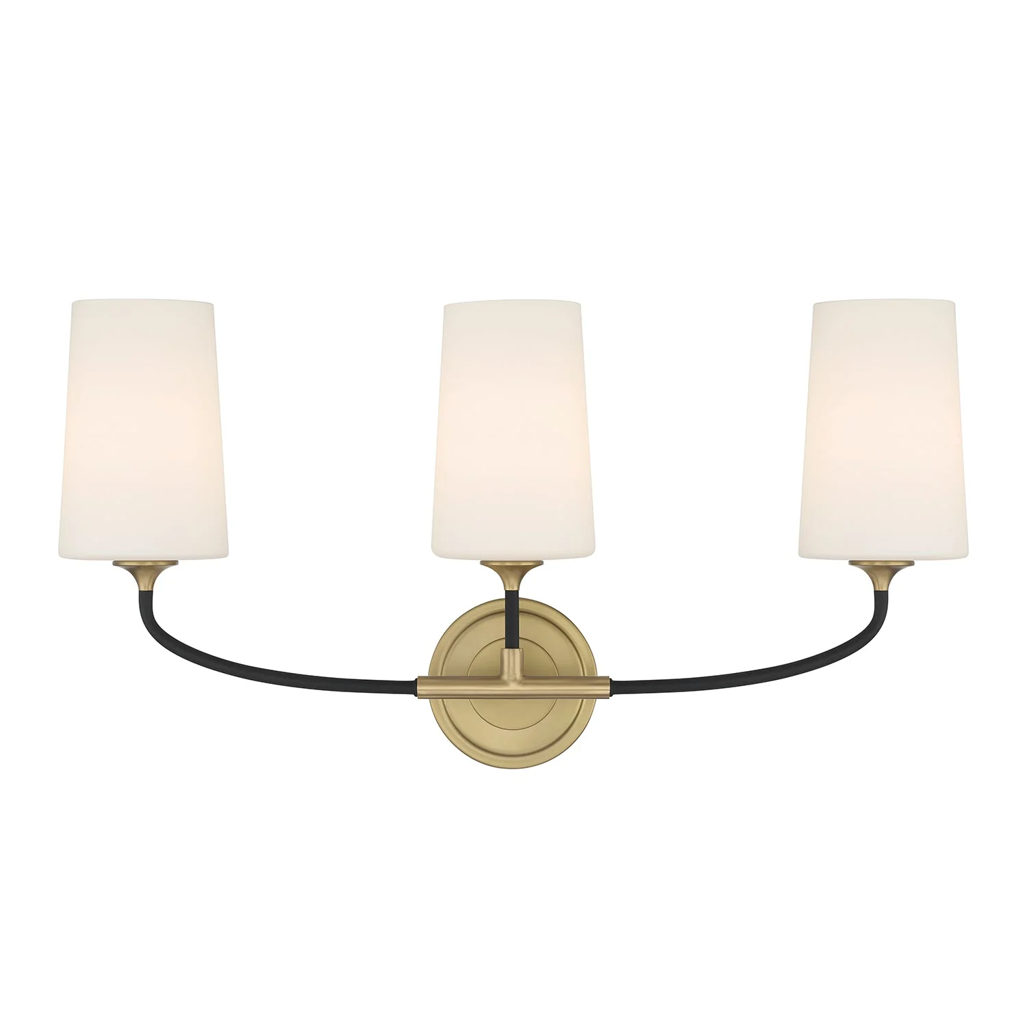 Niles 23.5” Black Forged + Modern Gold Bathroom Vanity