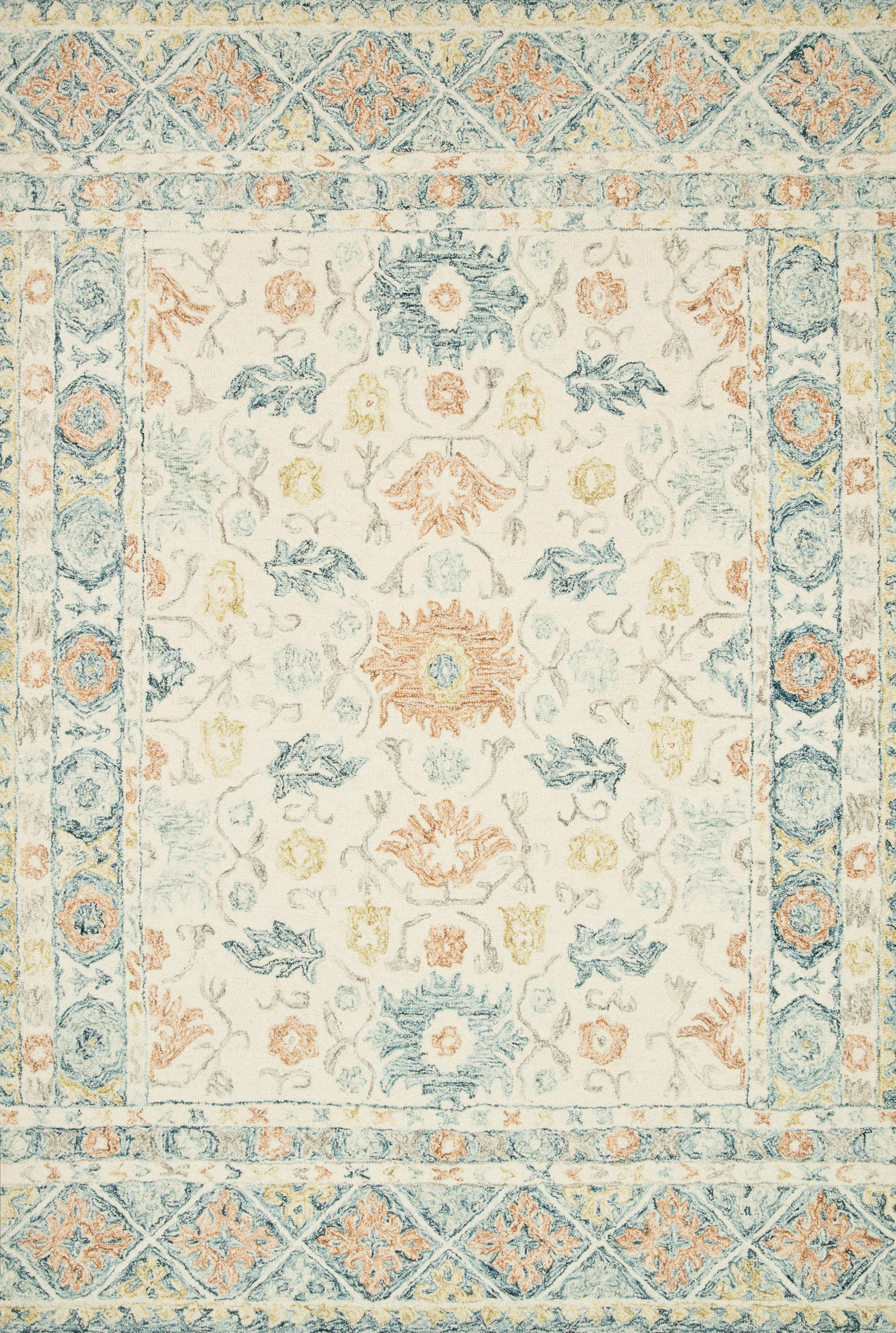 Loloi | Norabel Collection | Ivory / Multi | NOR-01 - Image 1