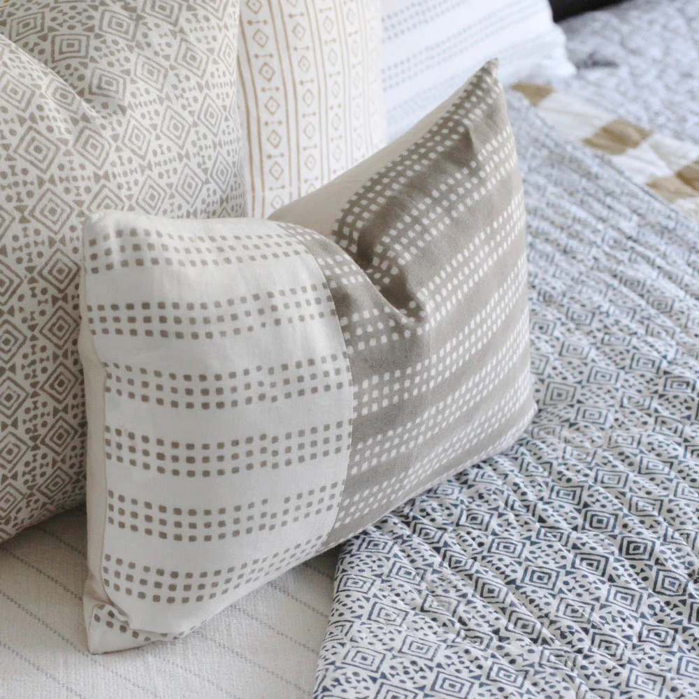 Nepsa Gray Band Pillow - Image 3