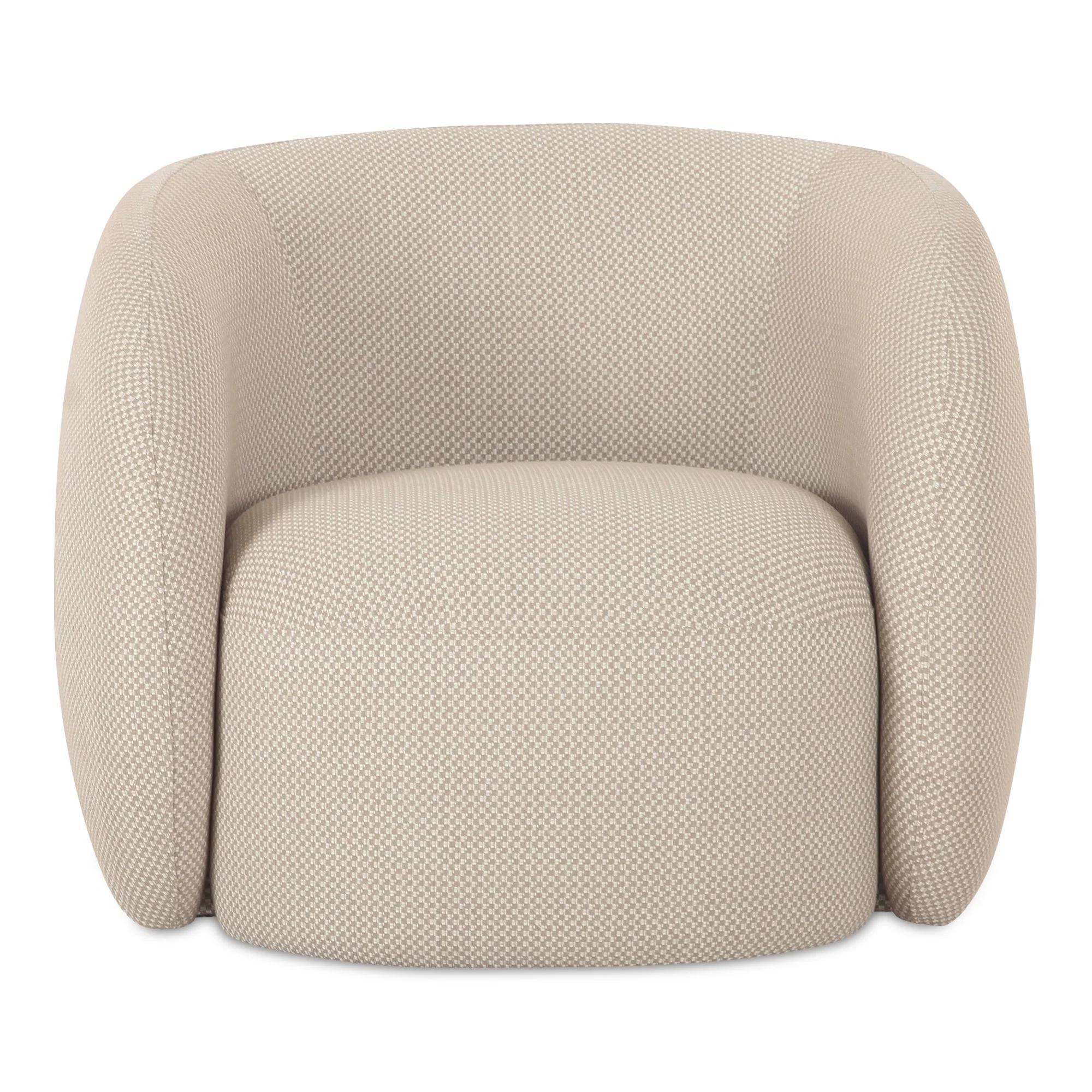 Rae Outdoor Accent Chair Beige Check - Image 1