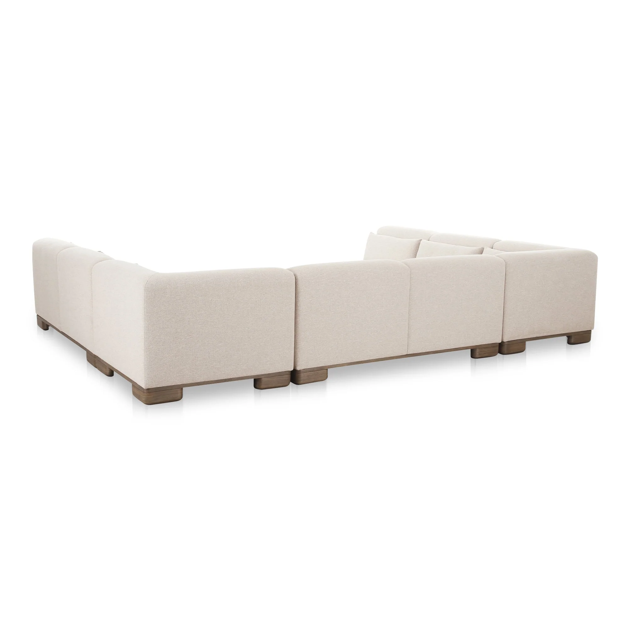 June U Shaped Modular Sectional Oatmeal - Image 2