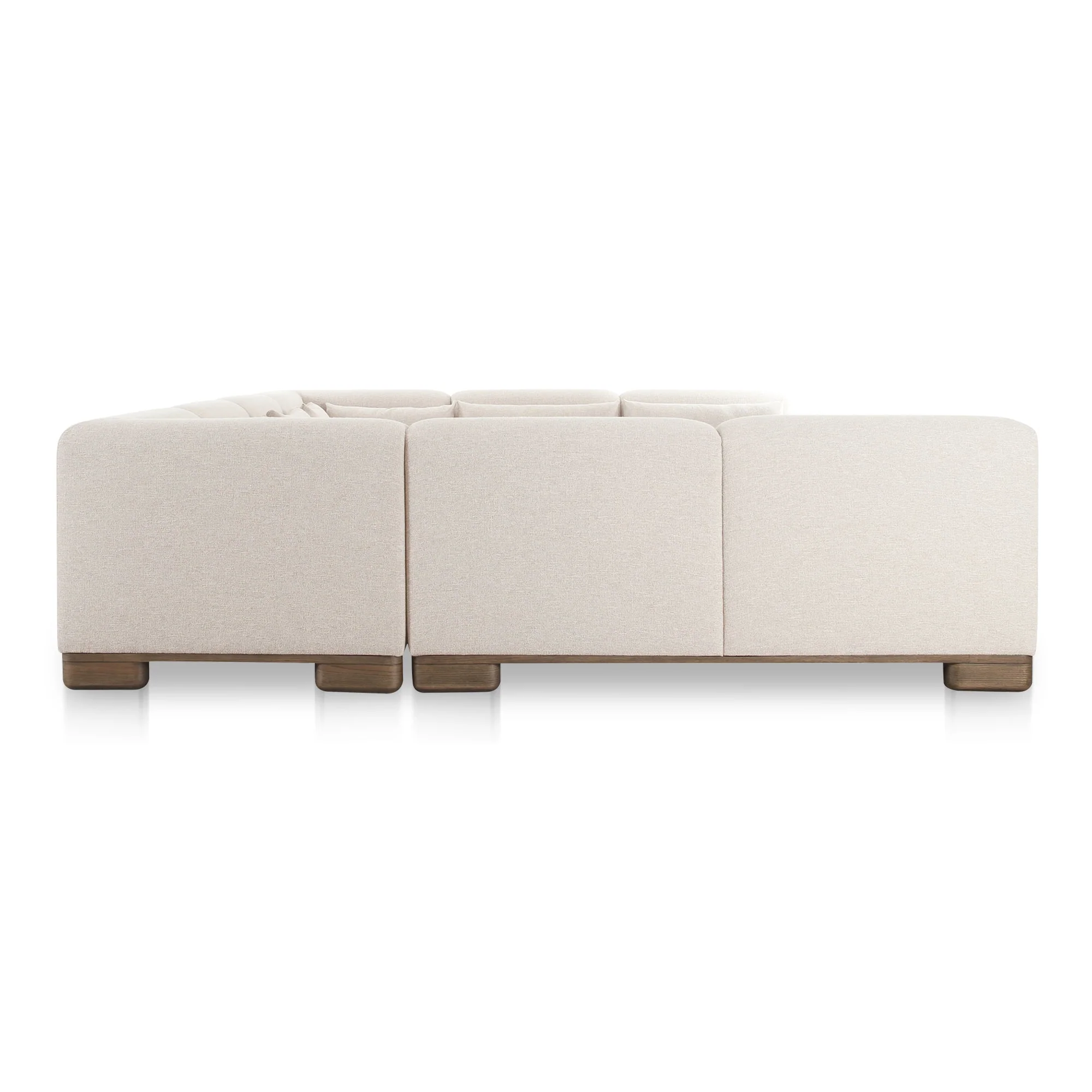 June U Shaped Modular Sectional Oatmeal - Image 3