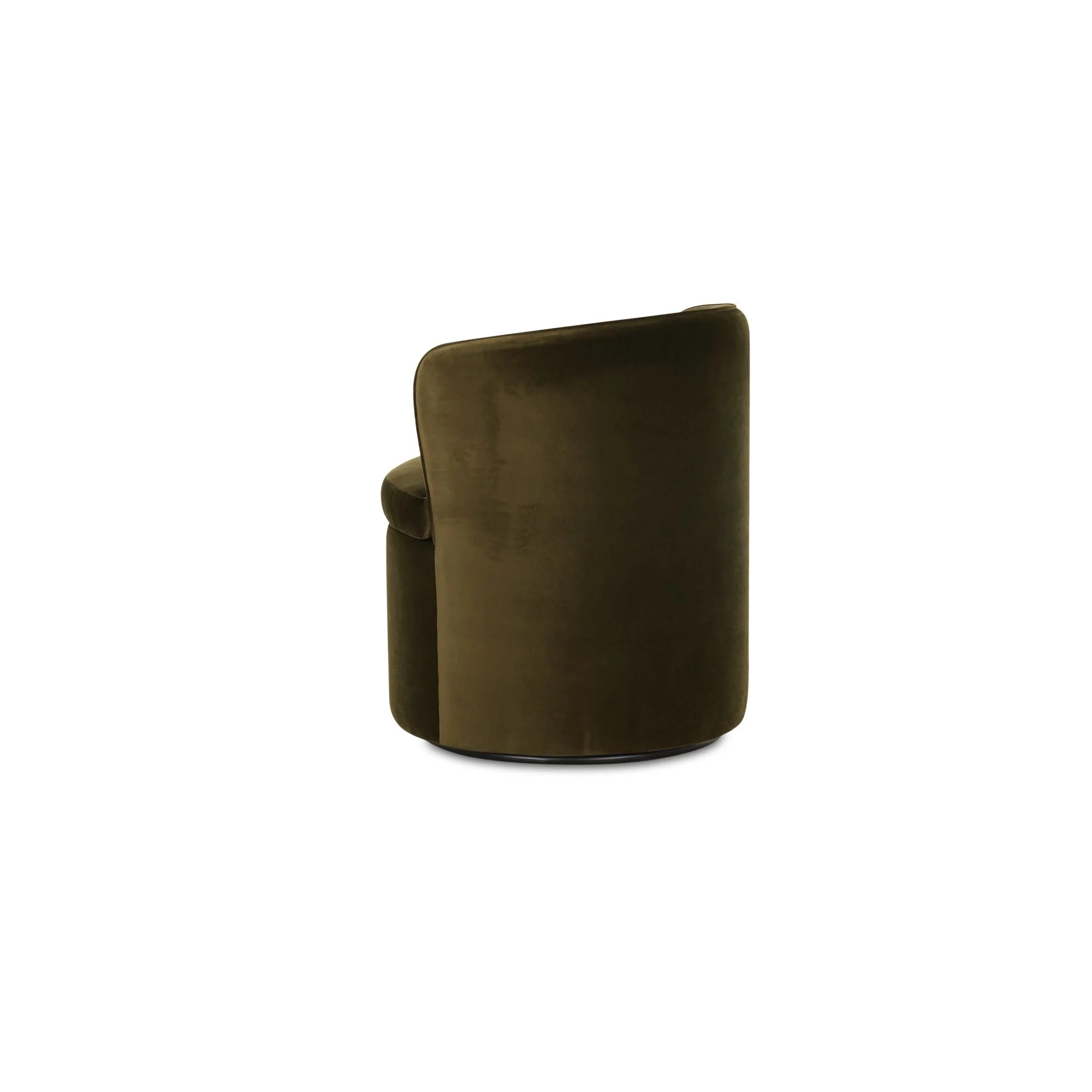 Dane Swivel Dining Chair Faux Green Mohair - Image 2