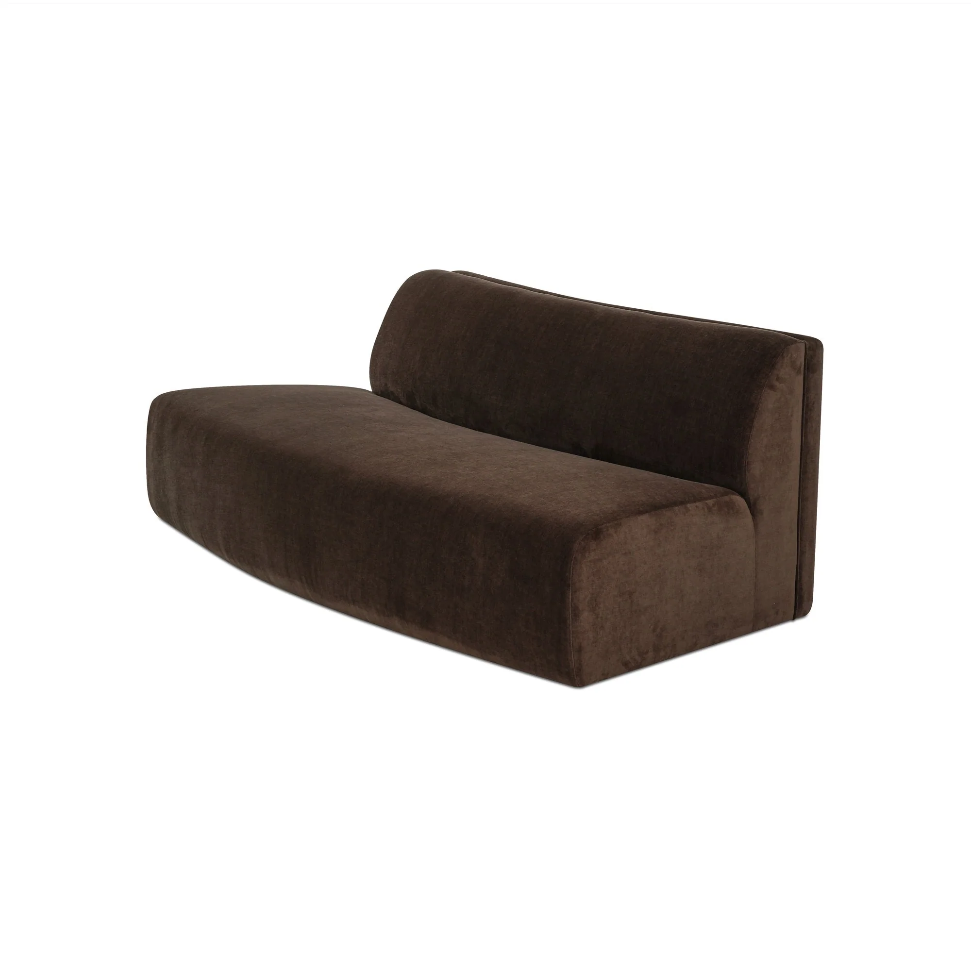Naomi Convex Sofa Dark Brown - Image 3