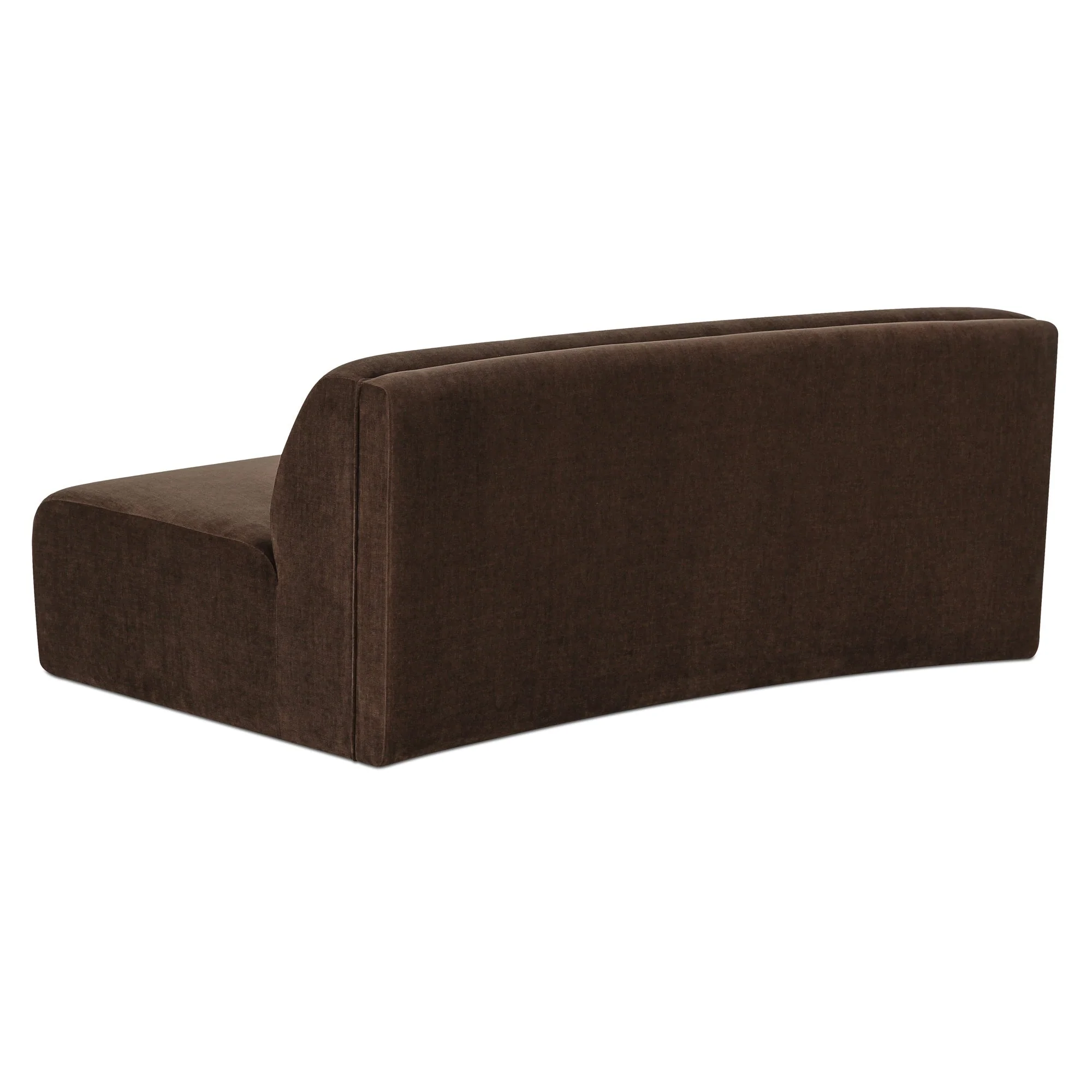Naomi Convex Sofa Dark Brown - Image 2