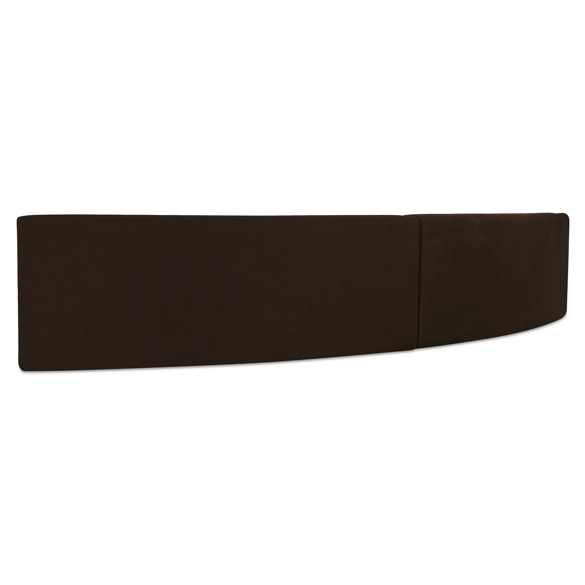Naomi 2 Piece Concave Modular Sectional Dark Brown - Image 2