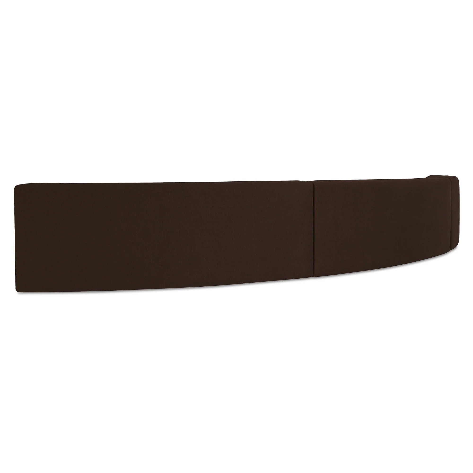 Naomi 3 Piece Concave Modular Sectional Dark Brown - Image 2