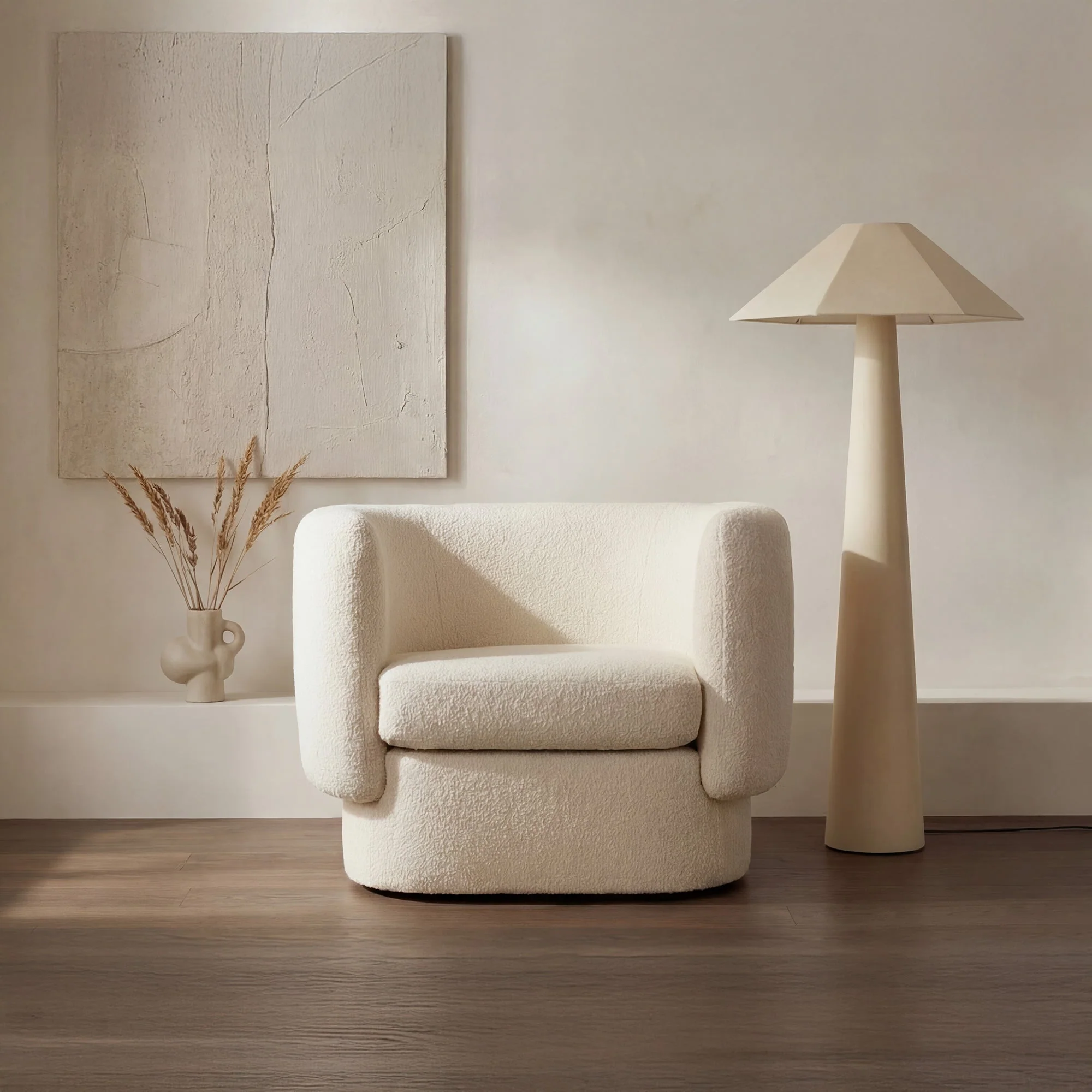 Gigi Floor Lamp Cream - Image 3