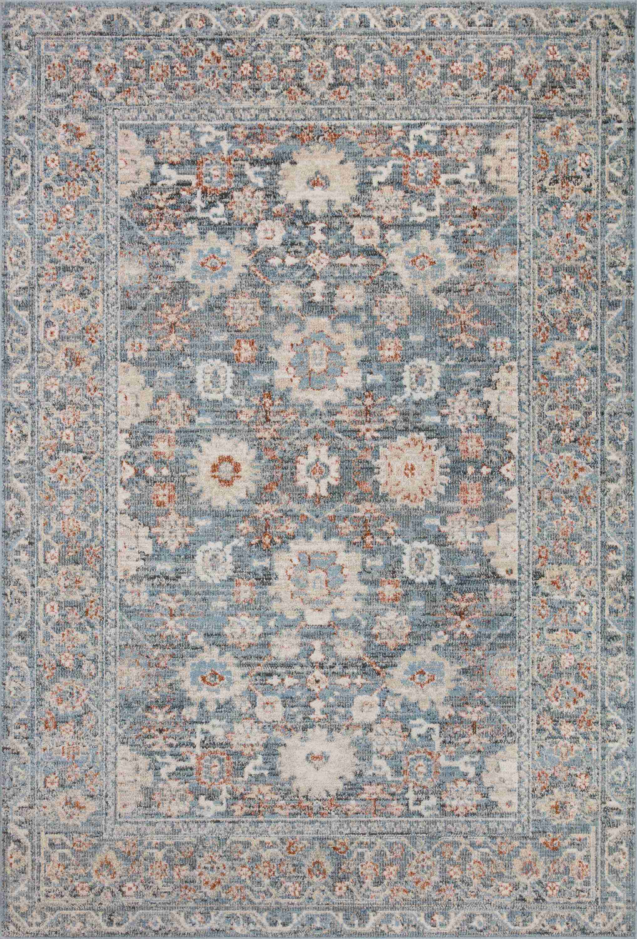 Loloi II | Odette Collection | Sky / Rust | ODT-07 - Image 1