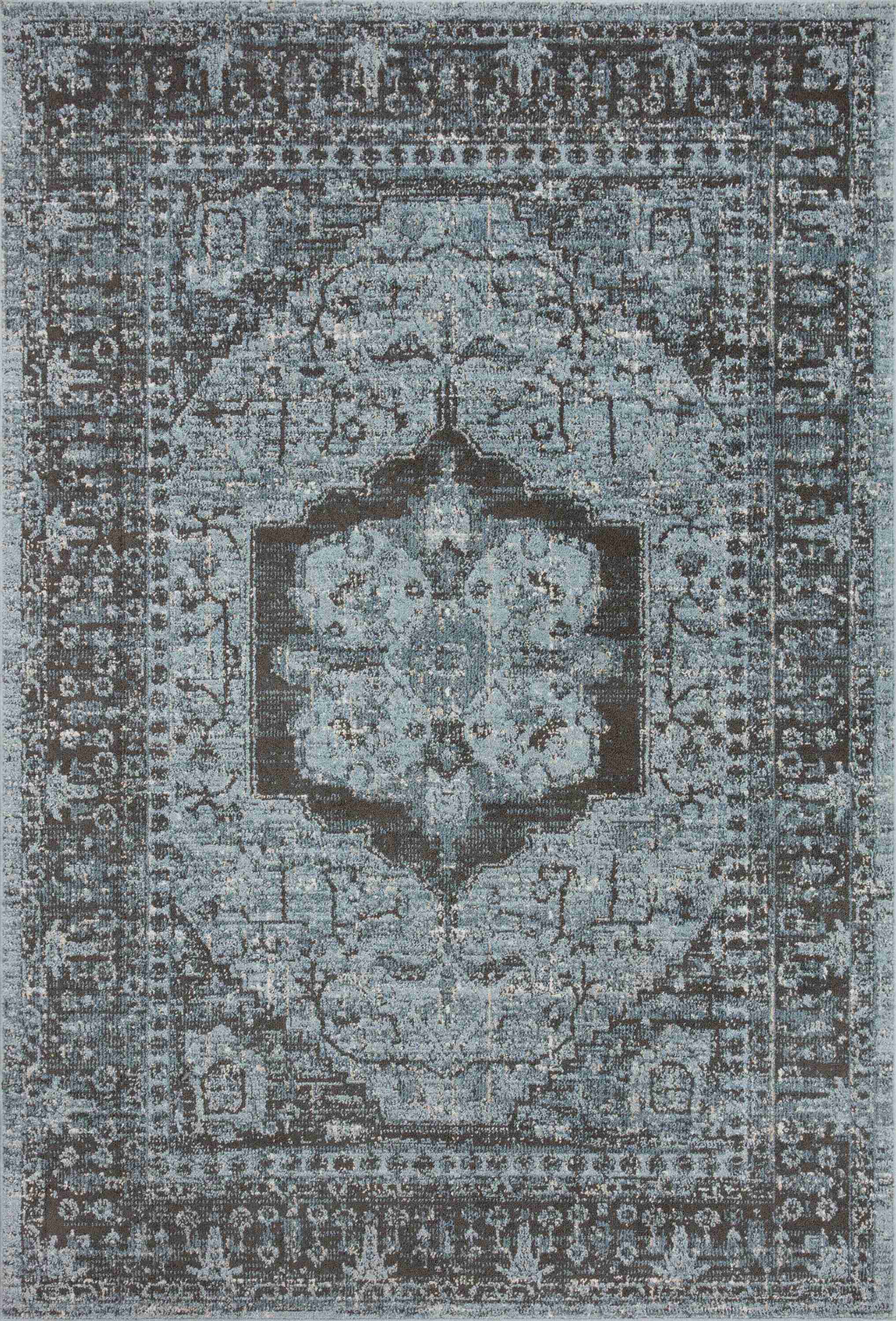 Loloi II | Odette Collection | Sky / Charcoal | ODT-08 - Image 1